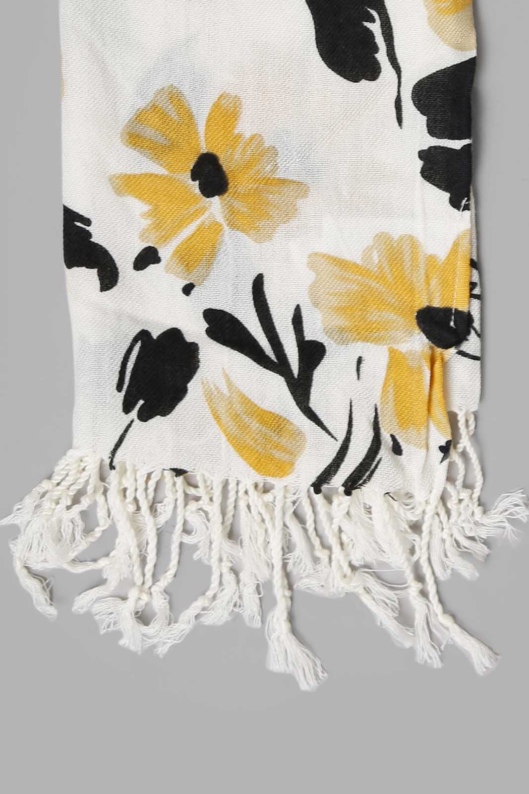 Redtag-Multi-Colour-Floral-Knitted-Scarfs-Category:Scarves,-Colour:Assorted,-Filter:Women's-Accessories,-New-In,-New-In-Women-ACC,-Non-Sale,-Section:Women,-W22B,-Women-Scarves-Women-
