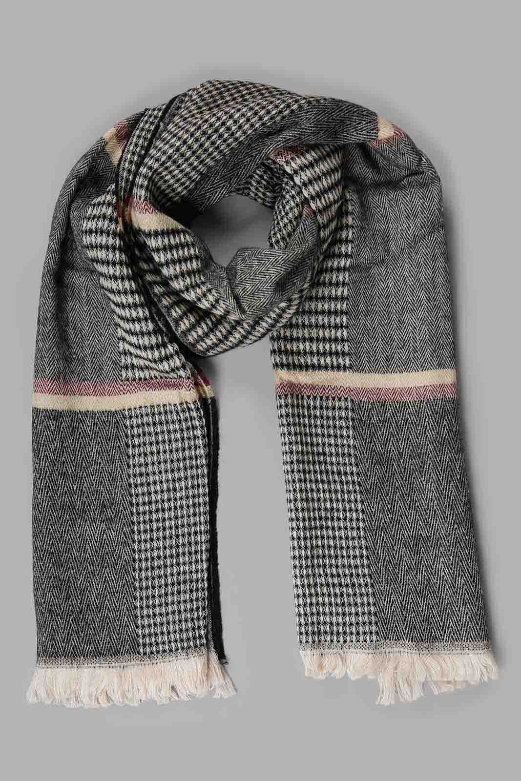 Redtag-Multi-Colour-Embellished-Knitted-Scarf-Category:Scarves,-Colour:Assorted,-Filter:Women's-Accessories,-New-In,-New-In-Women-ACC,-Non-Sale,-Section:Women,-W22B,-Women-Scarves-Women-