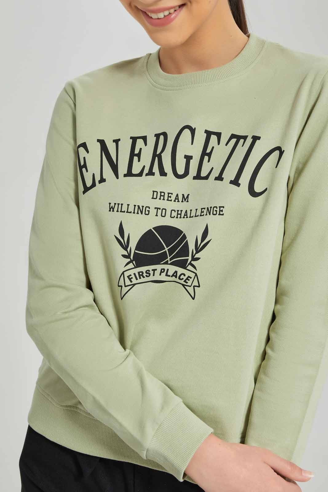 Redtag-Mint-Besic-Sweatshirt-Category:Sweatshirts,-Colour:Green,-Deals:New-In,-Dept:Girls,-Filter:Senior-Girls-(8-to-14-Yrs),-GSR-Sweatshirts,-New-In-GSR-APL,-Non-Sale,-Section:Girls-(0-to-14Yrs),-TBL,-W22B-Senior-Girls-9 to 14 Years