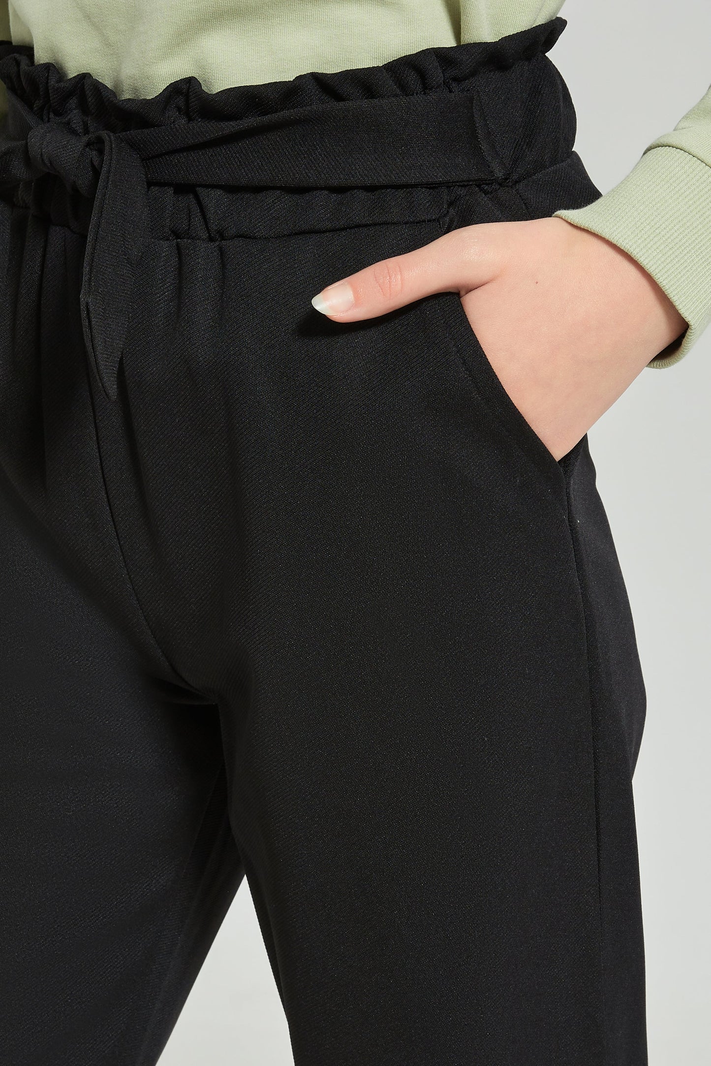 Senior Girls Black Harem Trouser