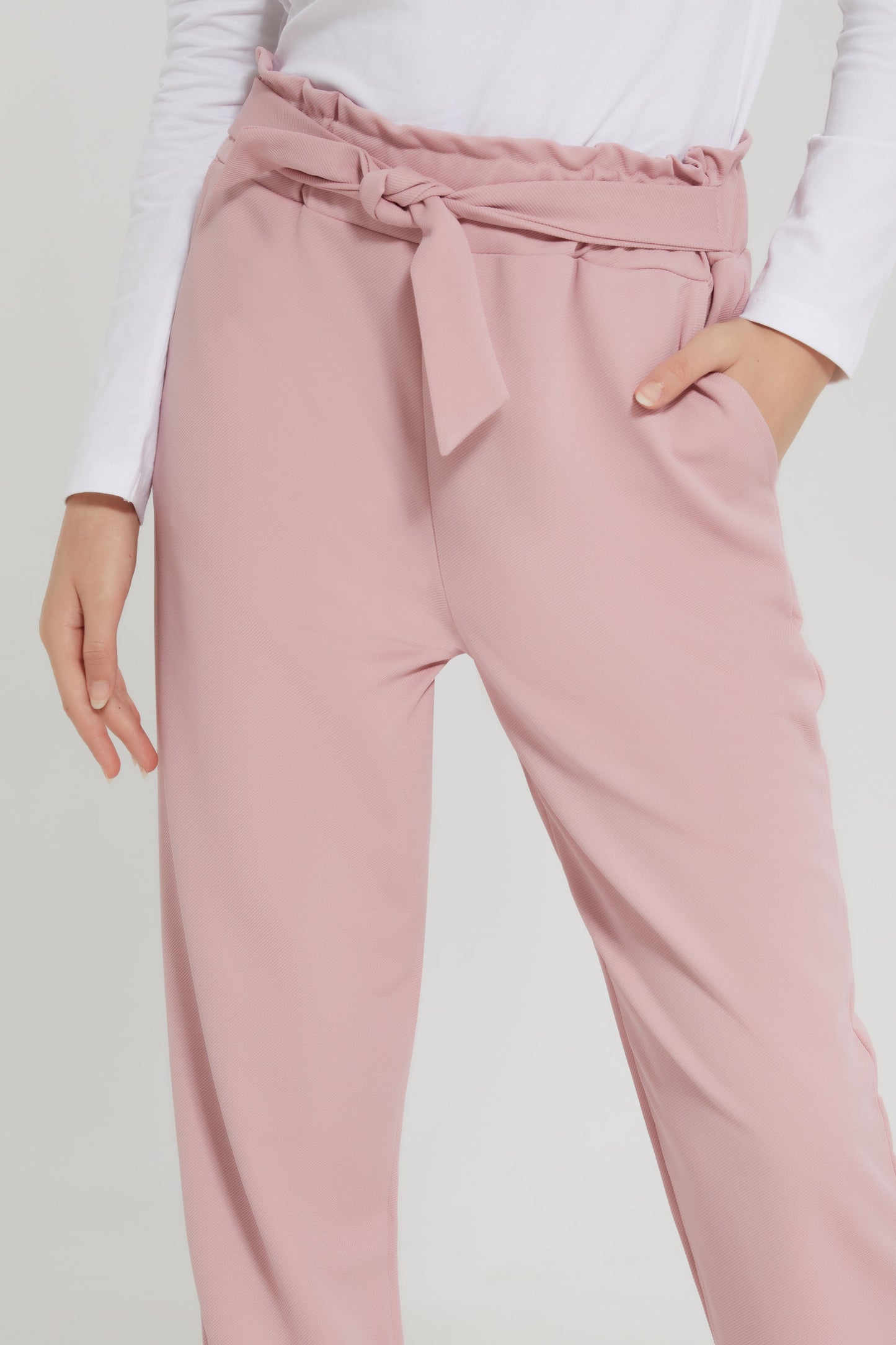 Senior Girls Pink Harem Trouser