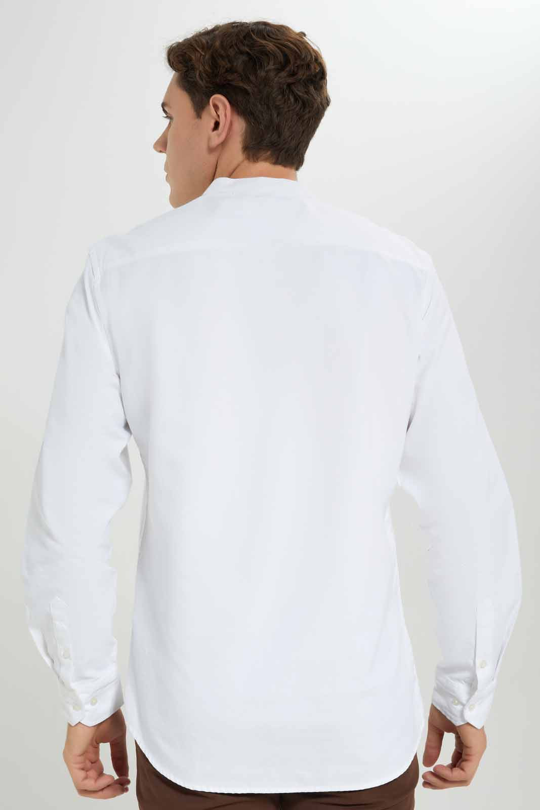 Redtag-White-L/S-Oxford-Kurta-Shirt-Category:Shirts,-Colour:White,-Deals:New-In,-Filter:Men's-Clothing,-Men-Shirts,-New-In-Men-APL,-Non-Sale,-Section:Men,-W22A-Men's-
