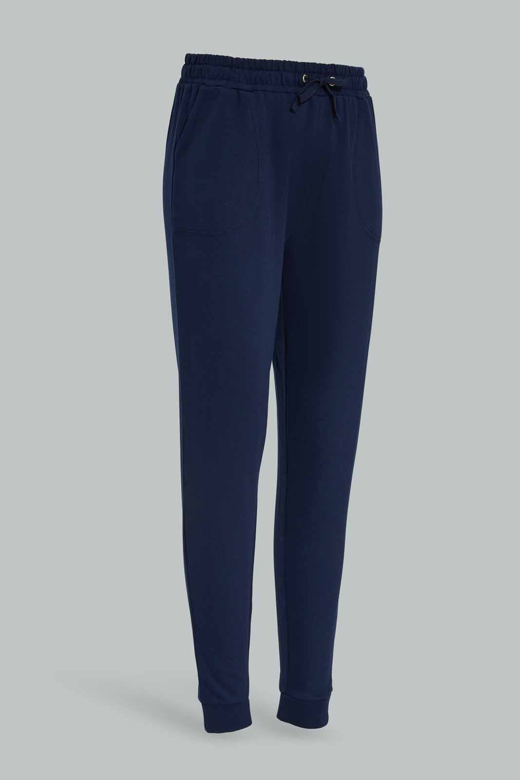 Redtag-Navy-Basic-Track-Pants-Category:Joggers,-Colour:Navy,-Deals:New-In,-Dept:Girls,-Filter:Senior-Girls-(8-to-14-Yrs),-GSR-Joggers,-New-In-GSR-APL,-Non-Sale,-Section:Girls-(0-to-14Yrs),-TBL,-W22B-Senior-Girls-9 to 14 Years