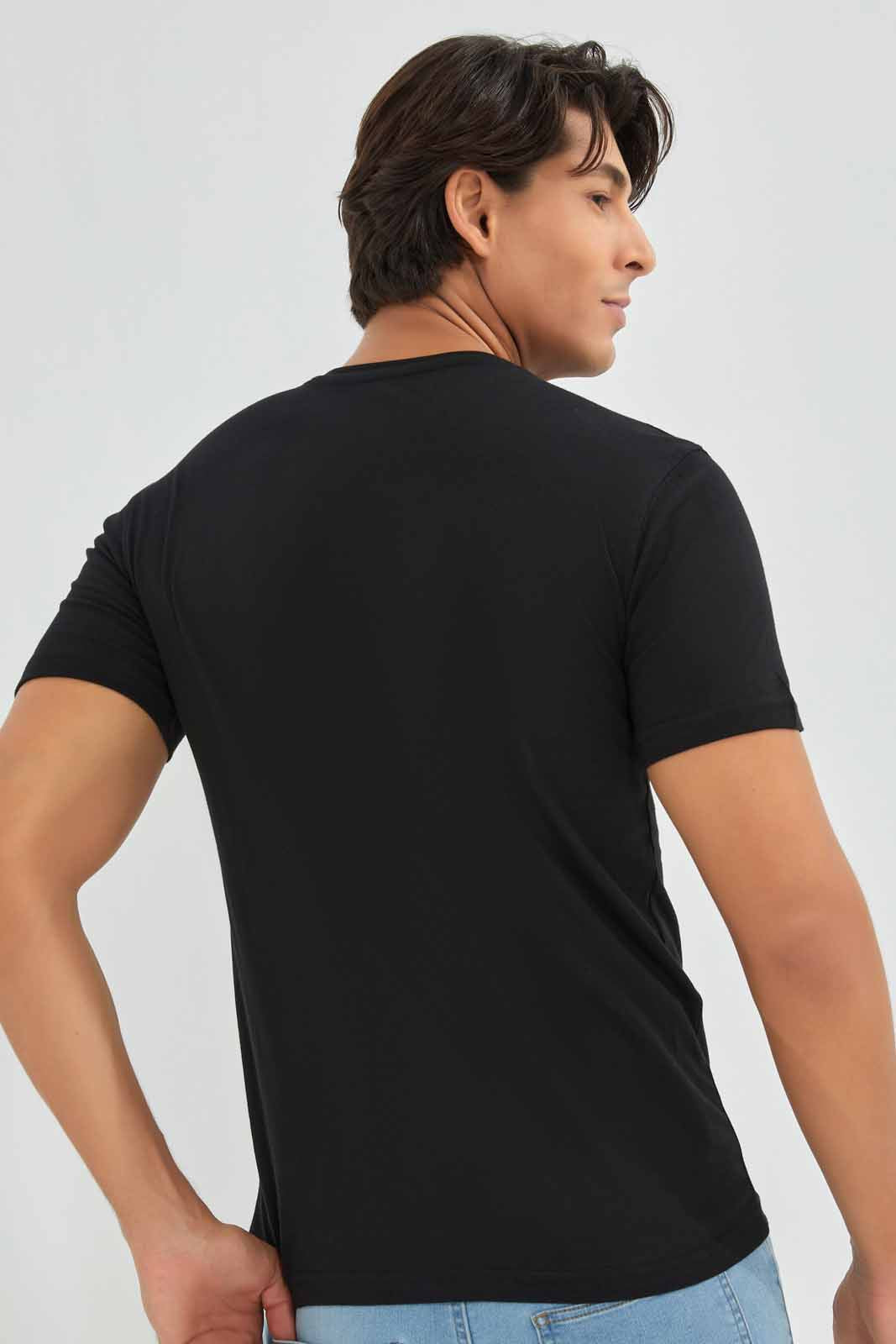 Redtag-Black-Graphic-T-Shirt-Category:T-Shirts,-Colour:Black,-Deals:New-In,-Filter:Men's-Clothing,-Men-T-Shirts,-New-In-Men-APL,-Non-Sale,-Section:Men,-TBL,-W22A-Men's-