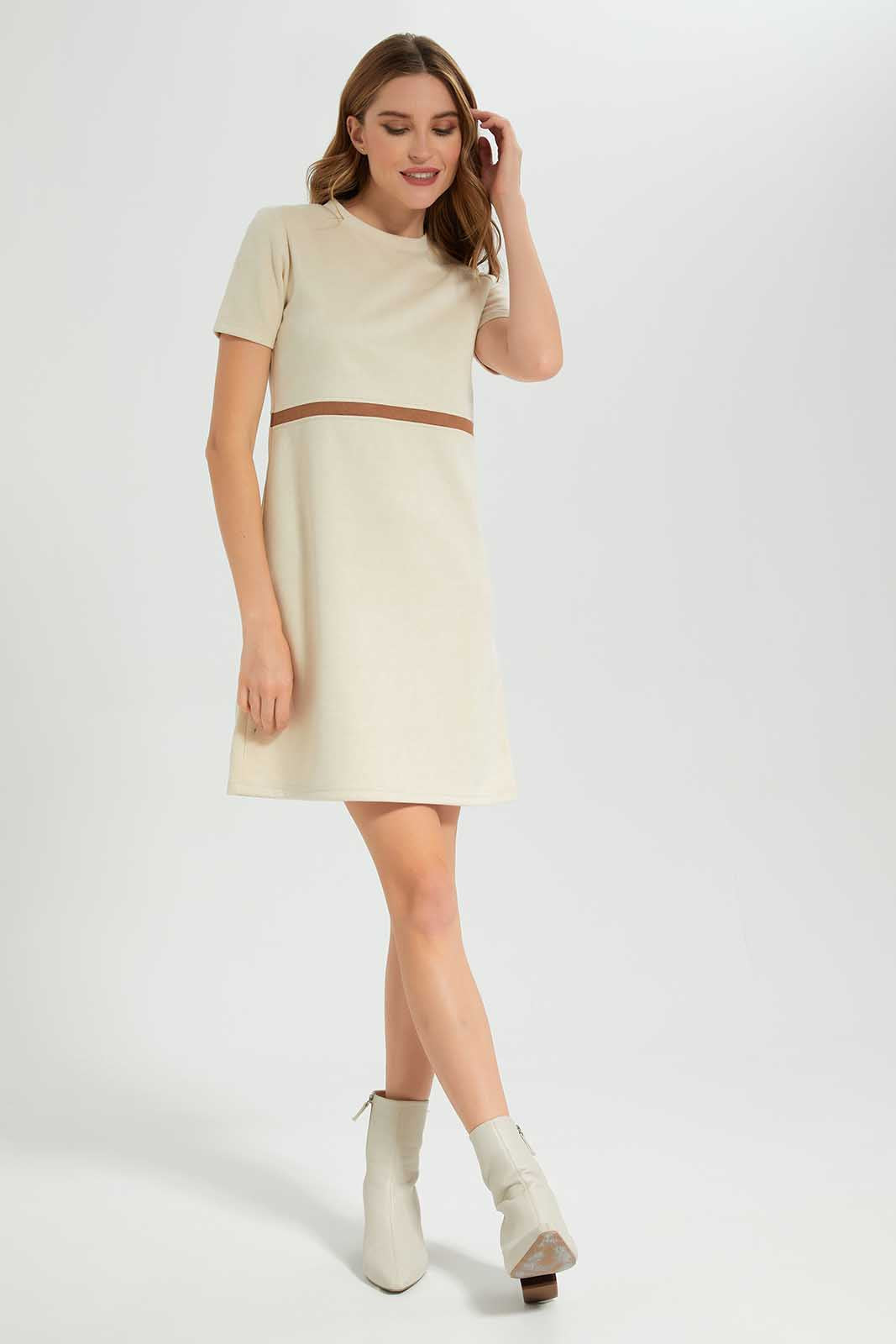 Redtag-Assorted-CrewNeck-Dress-Category:Dresses,-Colour:Assorted,-Deals:New-In,-Filter:Women's-Clothing,-LEC,-LEC-Dresses,-New-In-LEC-APL,-Non-Sale,-Section:Women,-W22B-Women's-