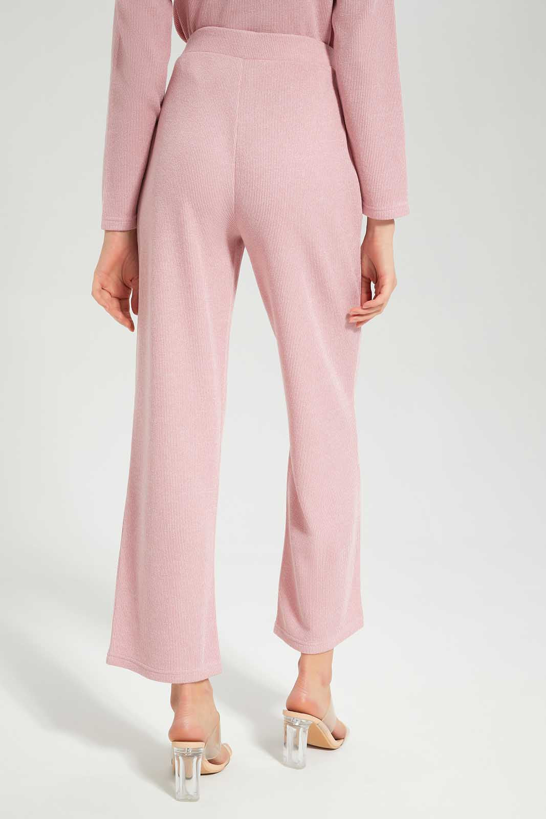 Redtag-Pink-Flared-Trouser-Category:Trousers,-Colour:Apricot,-Deals:New-In,-Filter:Women's-Clothing,-LEC,-LEC-Trousers,-New-In-LEC-APL,-Non-Sale,-Section:Women,-W22B-Women's-
