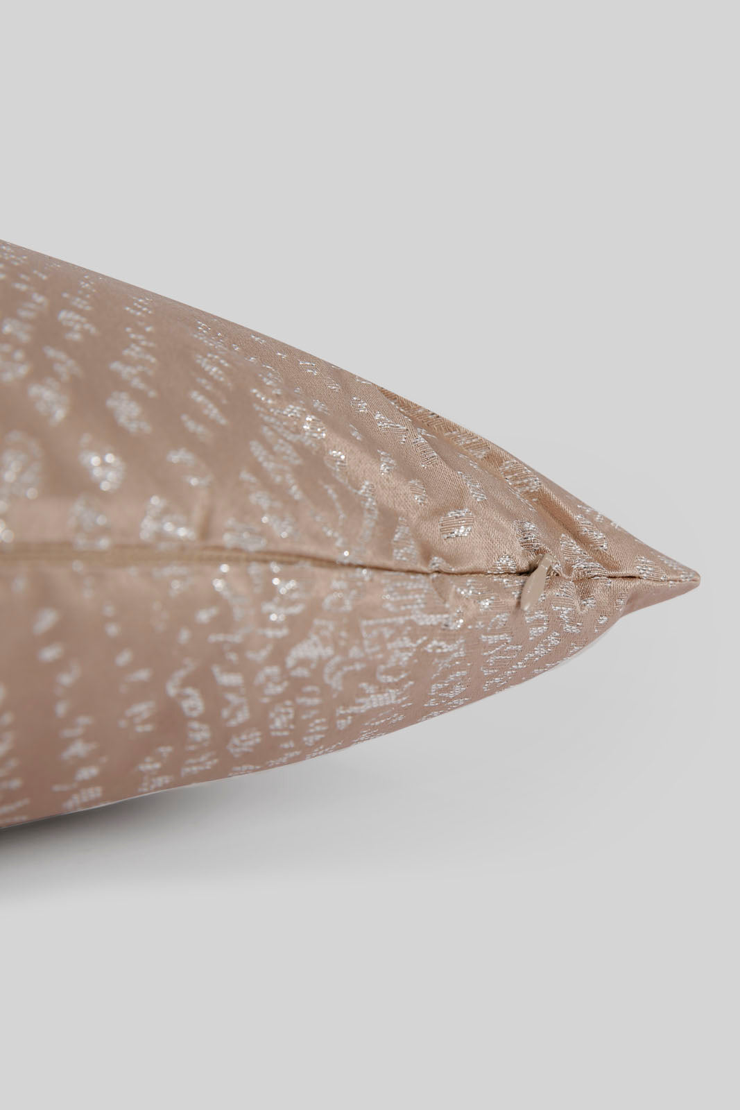 Redtag-Beige-Jacquard-Cushion-Category:Cushions,-Colour:Beige,-Deals:New-In,-Filter:Home-Bedroom,-HMW-BED-Cushions,-New-In-HMW-BED,-Non-Sale,-Section:Homewares,-W22B-Home-Bedroom-