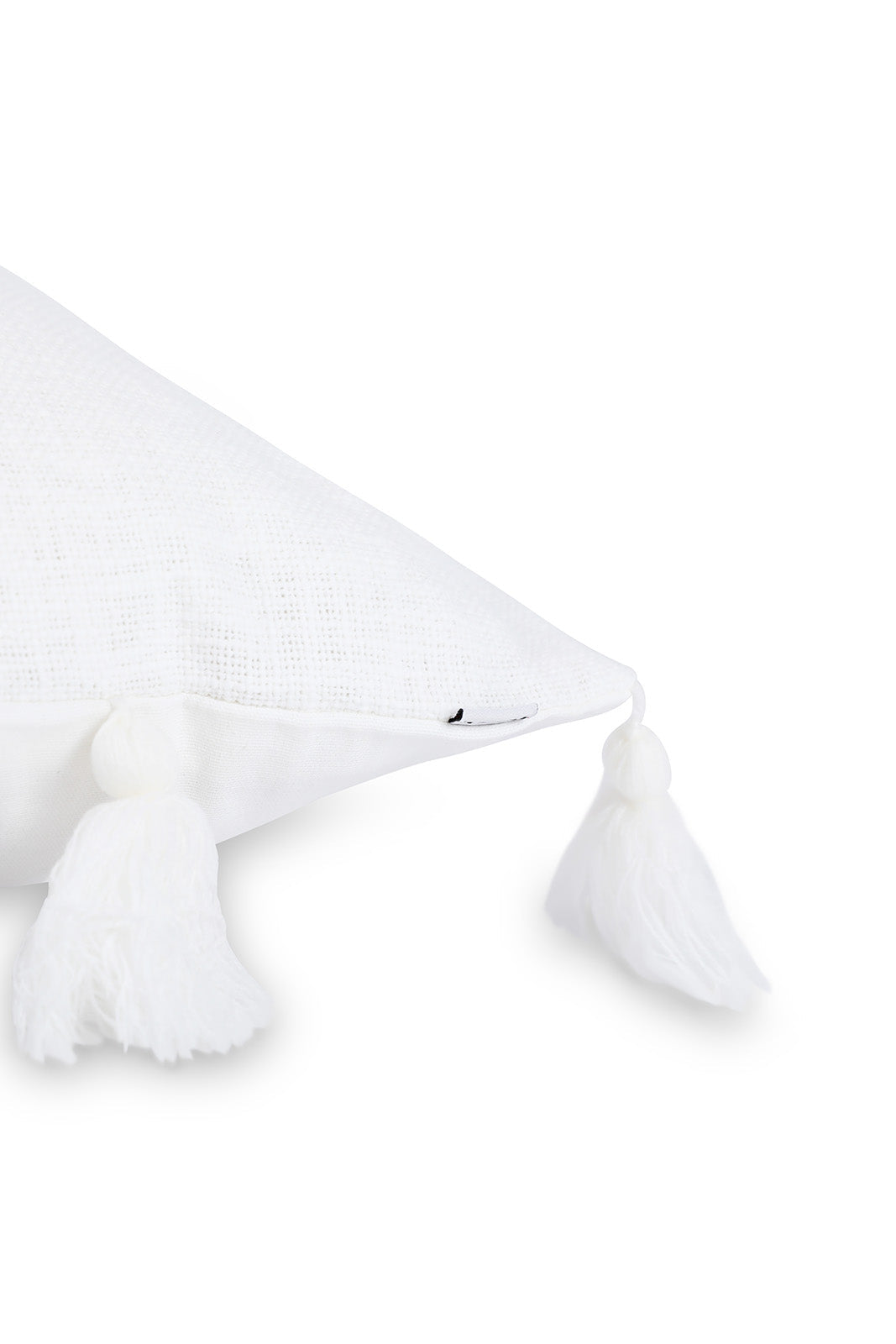 Redtag-Ivory-Textured-Cushions-With-Tassels-Category:Cushions,-Colour:Ivory,-Deals:New-In,-Dept:Home,-Filter:Home-Bedroom,-HMW-BED-Cushions,-New-In-HMW-BED,-Non-Sale,-Section:Homewares,-W22B-Home-Bedroom-