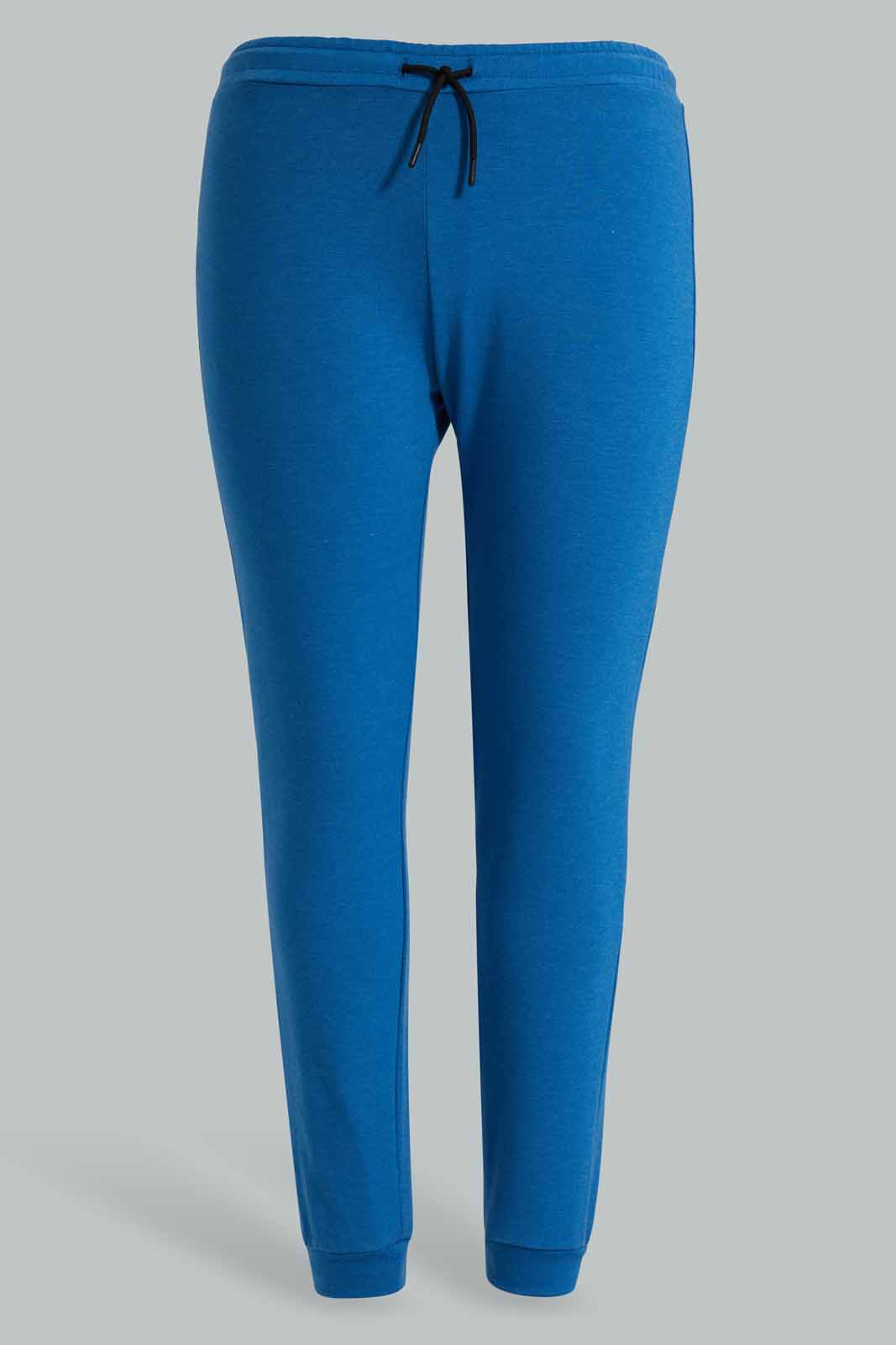 Redtag-PJAMA-SET-BLUE-SOLID-Category:Pyjama-Sets,-Colour:Blue,-Deals:New-In,-Filter:Women's-Clothing,-New-In-Women-APL,-Non-Sale,-Section:Women,-W22O,-Women-Pyjama-Sets--