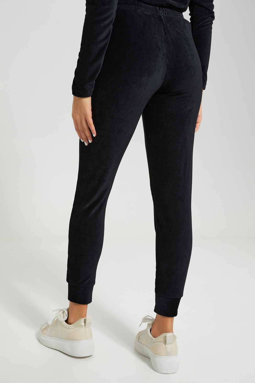 Redtag-Black-Active-Velour-Jogger-Category:Joggers,-Colour:Black,-Deals:New-In,-Filter:Women's-Clothing,-New-In-Women-APL,-Non-Sale,-Section:Women,-TBL,-W22A,-Women-Joggers-Women's-