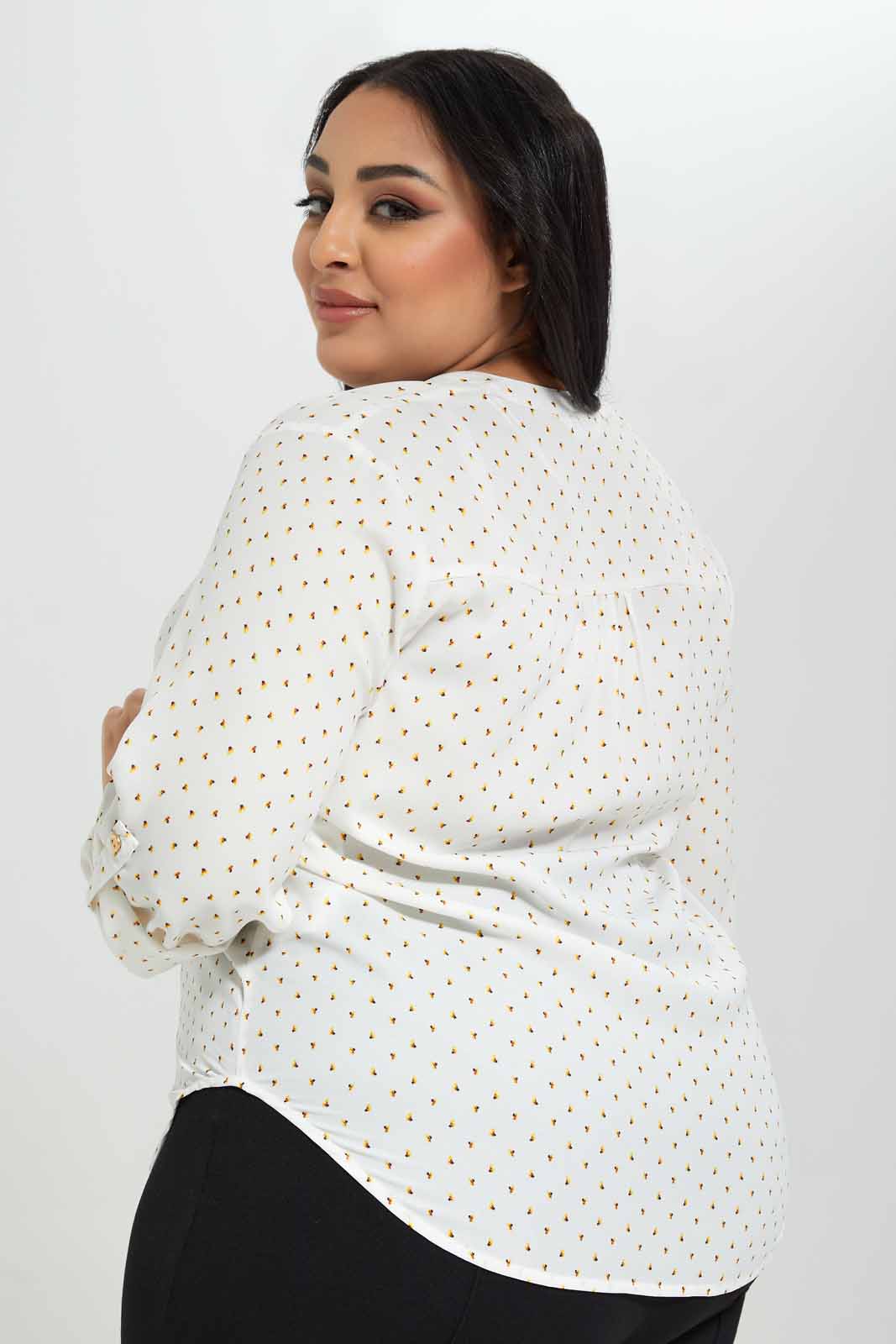 Redtag-Front-Half-placket-Blouse-Category:Blouses,-Colour:Assorted,-Deals:New-In,-Filter:Plus-Size,-LDP-Blouses,-New-In-LDP-APL,-Non-Sale,-Section:Women,-W22A-Women's-