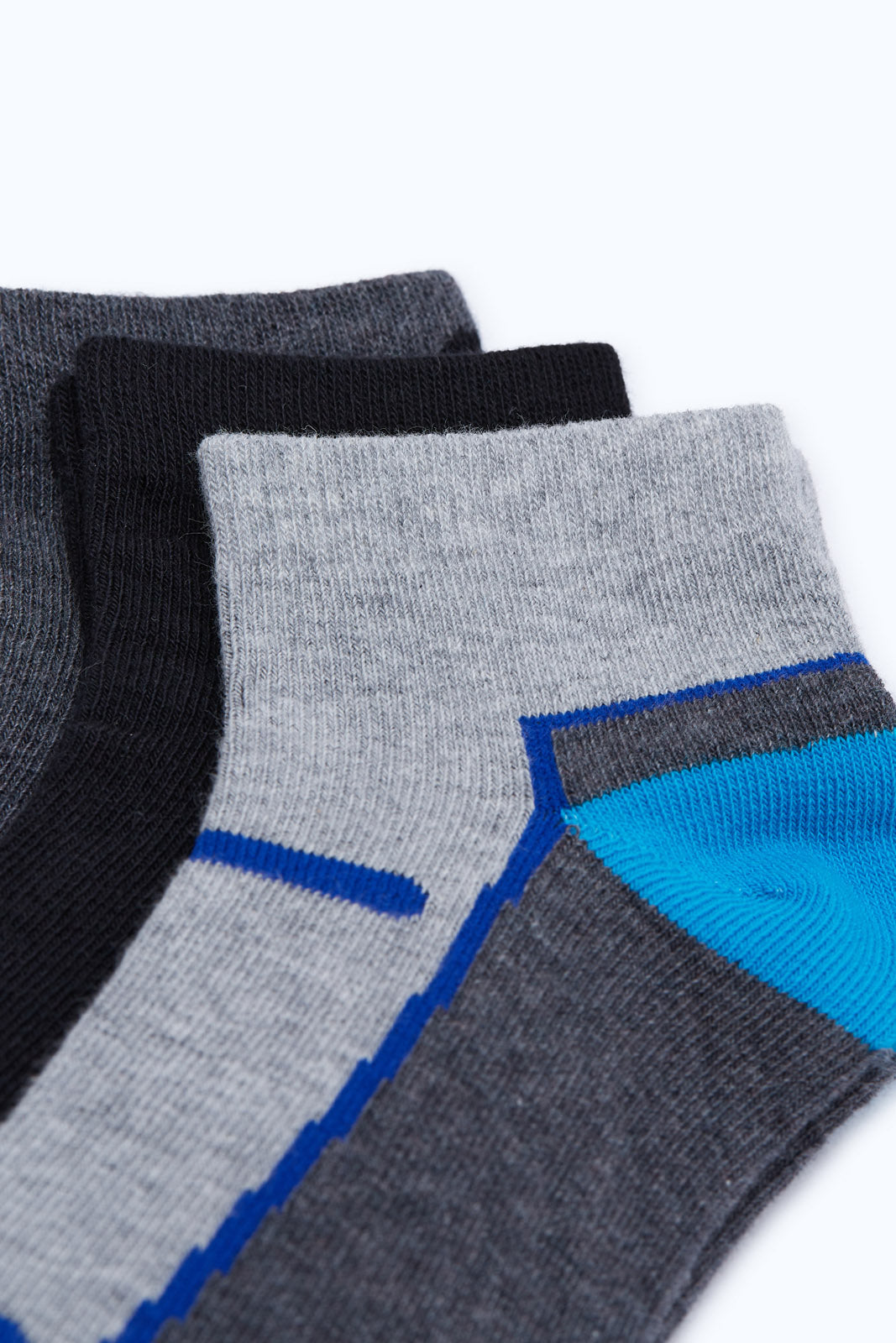Redtag-Assorted-3-Pcs-Pack-Ankle-Socks-365,-BSR-Socks,-Category:Socks,-Colour:Assorted,-Deals:New-In,-Dept:Boys,-Filter:Senior-Boys-(8-to-14-Yrs),-H1:KWR,-H2:BSR,-H3:HOS,-H4:SKS,-New-In-BSR-APL,-Non-Sale,-Season:365,-Section:Boys-(0-to-14Yrs)-Senior-Boys-9 to 14 Years