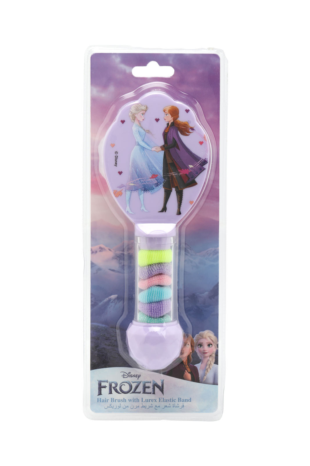 Redtag-Assorted-Frozen-Hair-Brush-With-6-Hair-Elastine-Band-Category:Hair-Accessories,-Colour:Assorted,-Filter:Travel-Accessories,-IMP-Hair-Accessories,-New-In,-New-In-IMP-ACC,-Non-Sale,-Section:Homewares,-W22A-Check-