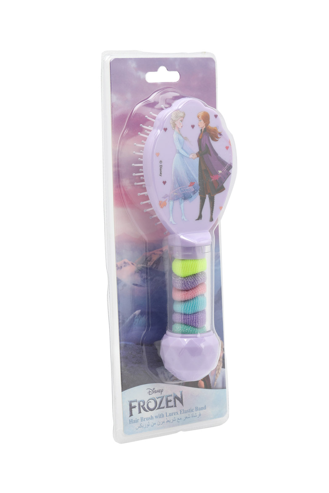 Redtag-Assorted-Frozen-Hair-Brush-With-6-Hair-Elastine-Band-Category:Hair-Accessories,-Colour:Assorted,-Filter:Travel-Accessories,-IMP-Hair-Accessories,-New-In,-New-In-IMP-ACC,-Non-Sale,-Section:Homewares,-W22A-Check-