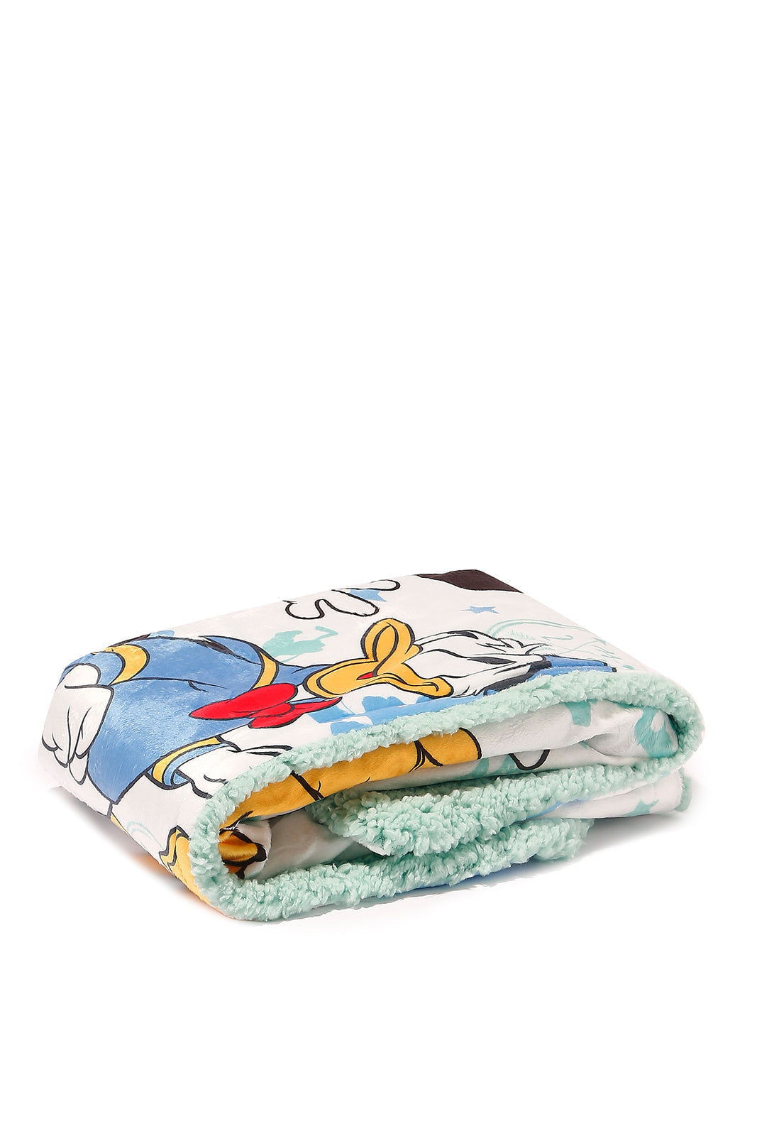 Redtag-Light-Mint/White-Mickey-Mink-Sherpa-Blanket-Category:Newborn-Accessories,-CHR,-Colour:Mint,-Dept:New-Born,-Filter:Newborn-Accessories,-NBN-Newborn-Accessories,-New-In,-New-In-NBN-ACC,-Non-Sale,-Section:Boys-(0-to-14Yrs),-W22A-New-Born-Baby-