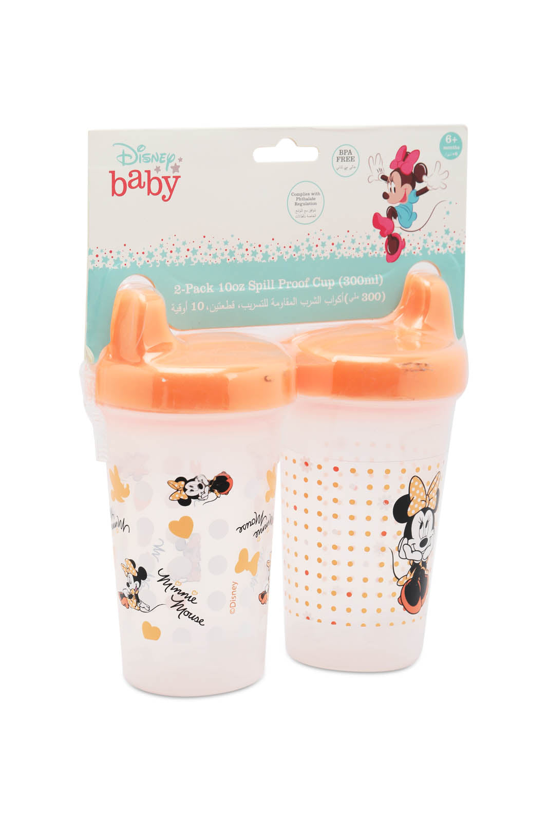 Redtag-Pink/White-Pack-Of-2-Minnie--Bpa-Free-Baby-Sippy-Cup-Category:Newborn-Accessories,-CHR,-Colour:Pink,-Dept:New-Born,-Filter:Newborn-Accessories,-NBN-Newborn-Accessories,-New-In,-New-In-NBN-ACC,-Non-Sale,-Section:Boys-(0-to-14Yrs),-W22A-New-Born-Baby-