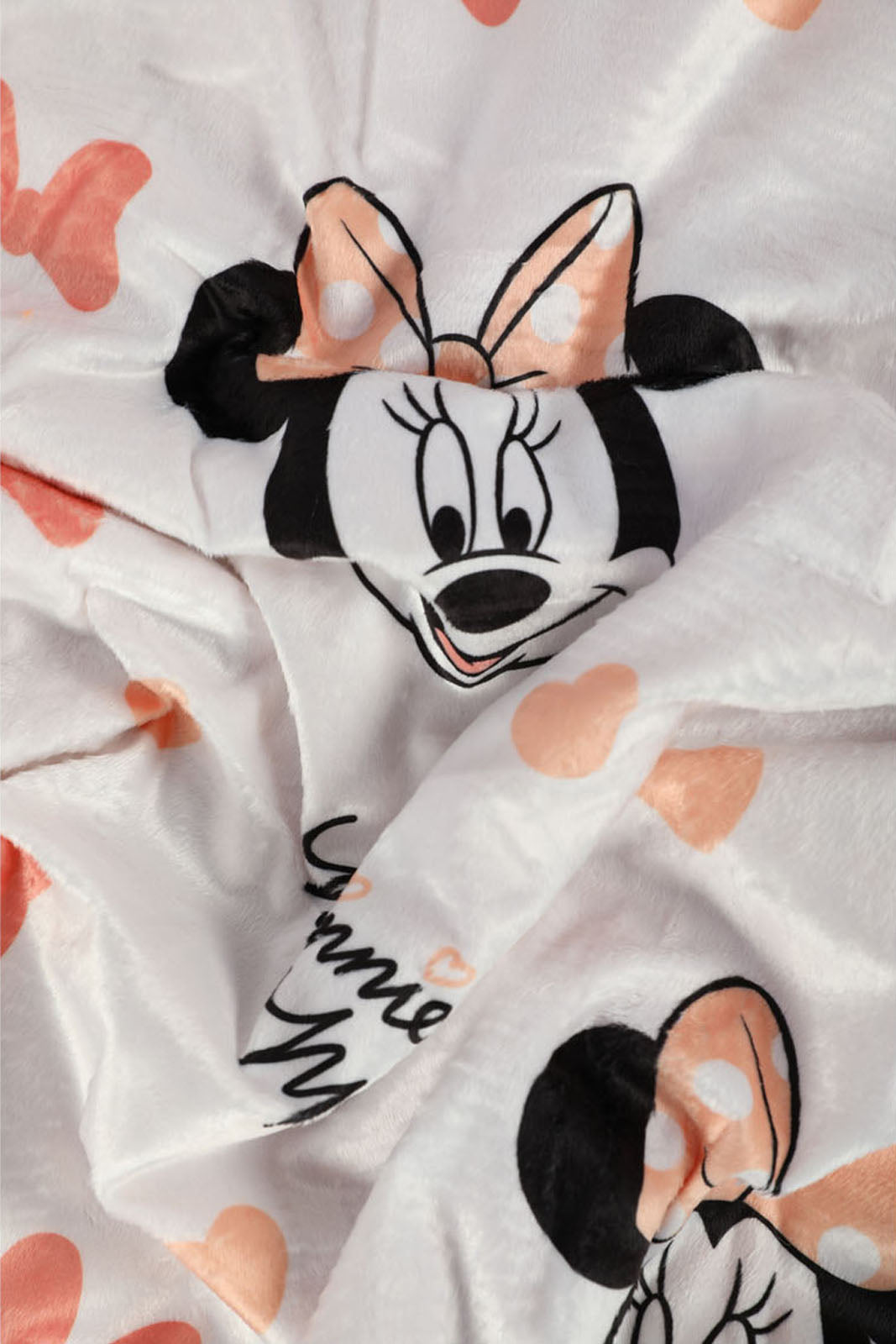 Redtag-Pink/White-Minnie-Mink-Sherpa-Blanket-Category:Newborn-Accessories,-CHR,-Colour:Pink,-Dept:New-Born,-Filter:Newborn-Accessories,-NBN-Newborn-Accessories,-New-In,-New-In-NBN-ACC,-Non-Sale,-Section:Boys-(0-to-14Yrs),-W22A-New-Born-Baby-