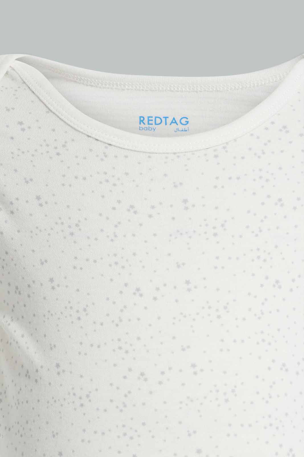 Redtag-Grey-5-pack-body-suit-Category:Bodysuits,-Colour:Grey,-Deals:New-In,-Filter:Baby-(0-to-12-Mths),-NBB-Bodysuits,-New-In-NBB-APL,-Non-Sale,-Section:Boys-(0-to-14Yrs),-W22A-Baby-0 to 12 Months