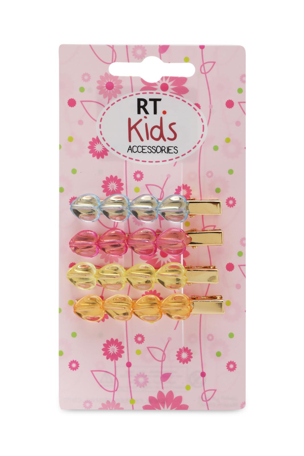 Redtag-S/4-Hair-Clip-Category:Hair-Accessories,-Colour:Assorted,-Dept:Girls,-Filter:Girls-Accessories,-GIR-Hair-Accessories,-New-In,-New-In-GIR-ACC,-Non-Sale,-Section:Girls-(0-to-14Yrs),-W22B-Girls-