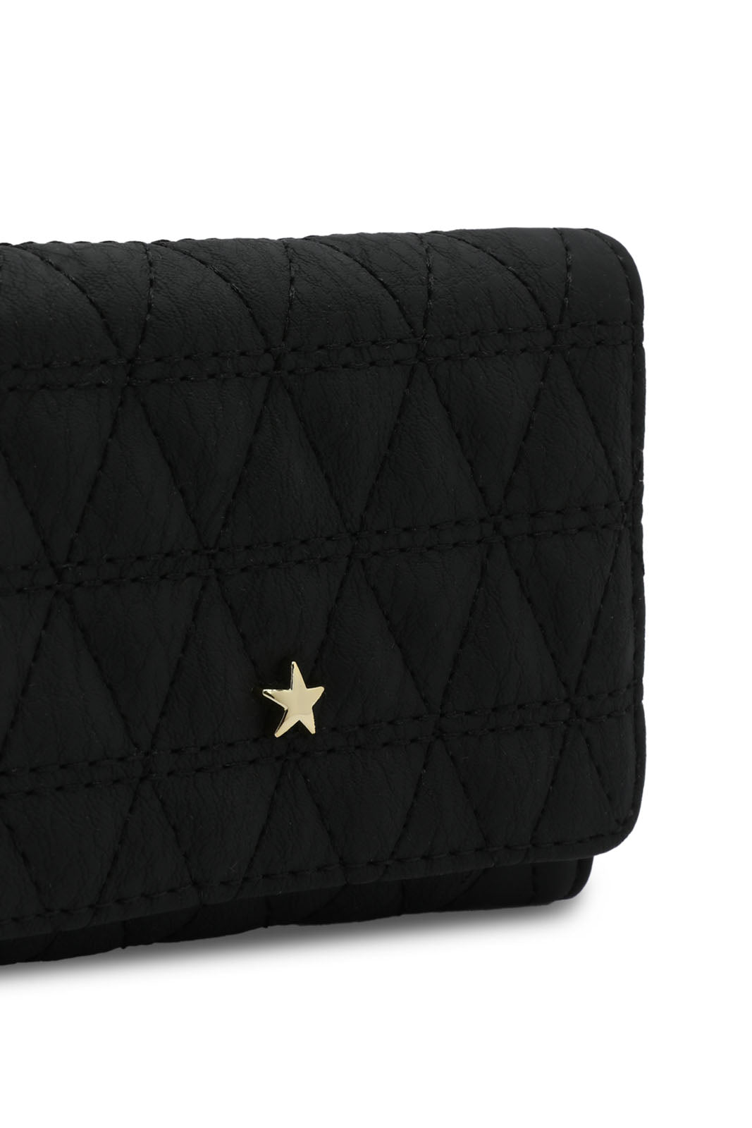 Redtag-Black-Qulited-Purse-Category:Purse,-Colour:Black,-Dept:Girls,-Filter:Girls-Accessories,-GIR-Bags,-New-In,-New-In-GIR-ACC,-Non-Sale,-S23A,-Section:Girls-(0-to-14Yrs)-Girls-