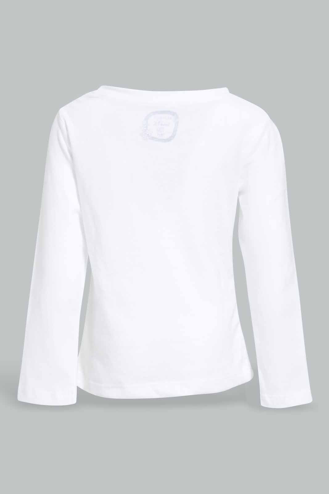Redtag-White-Placement-Print-T-Shirt-Category:T-Shirts,-Colour:White,-Deals:New-In,-Filter:Infant-Girls-(3-to-24-Mths),-ING-T-Shirts,-New-In-ING-APL,-Non-Sale,-Section:Girls-(0-to-14Yrs),-TBL,-W22A-Infant-Girls-3 to 24 Months
