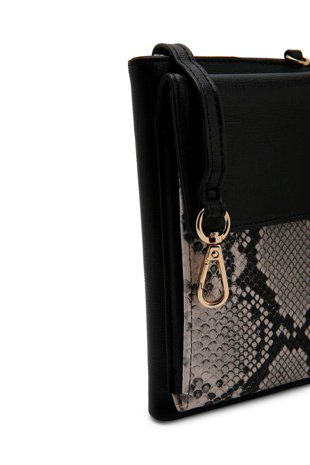 Redtag-Black-Croc-Texture-Mobile-Purse-Category:Purse,-Colour:Black,-Dept:Ladieswear,-Filter:Women's-Accessories,-New-In,-New-In-Women-ACC,-Non-Sale,-Section:Women,-W22B,-Women-Bags-Women-