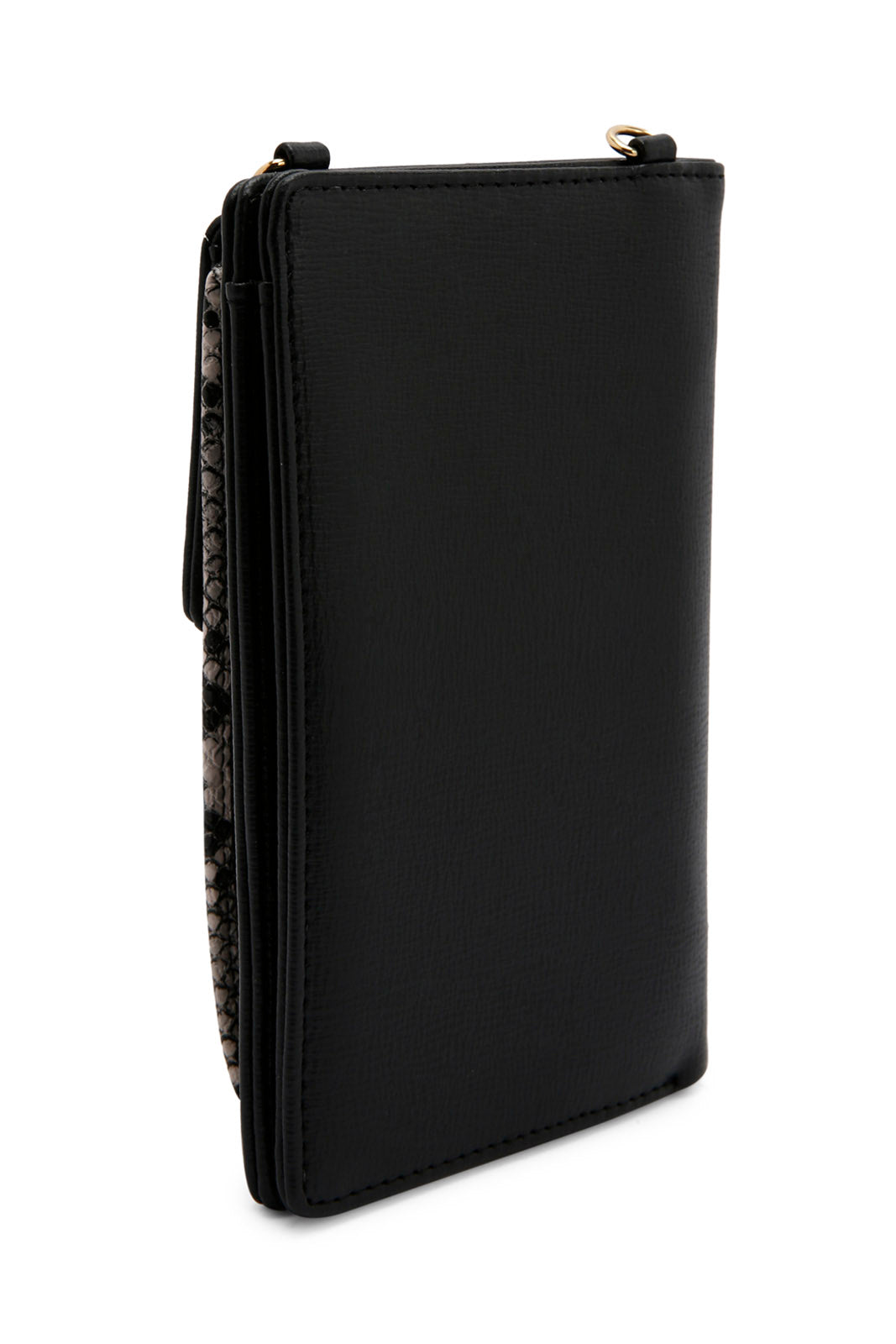 Redtag-Black-Croc-Texture-Mobile-Purse-Category:Purse,-Colour:Black,-Dept:Ladieswear,-Filter:Women's-Accessories,-New-In,-New-In-Women-ACC,-Non-Sale,-Section:Women,-W22B,-Women-Bags-Women-