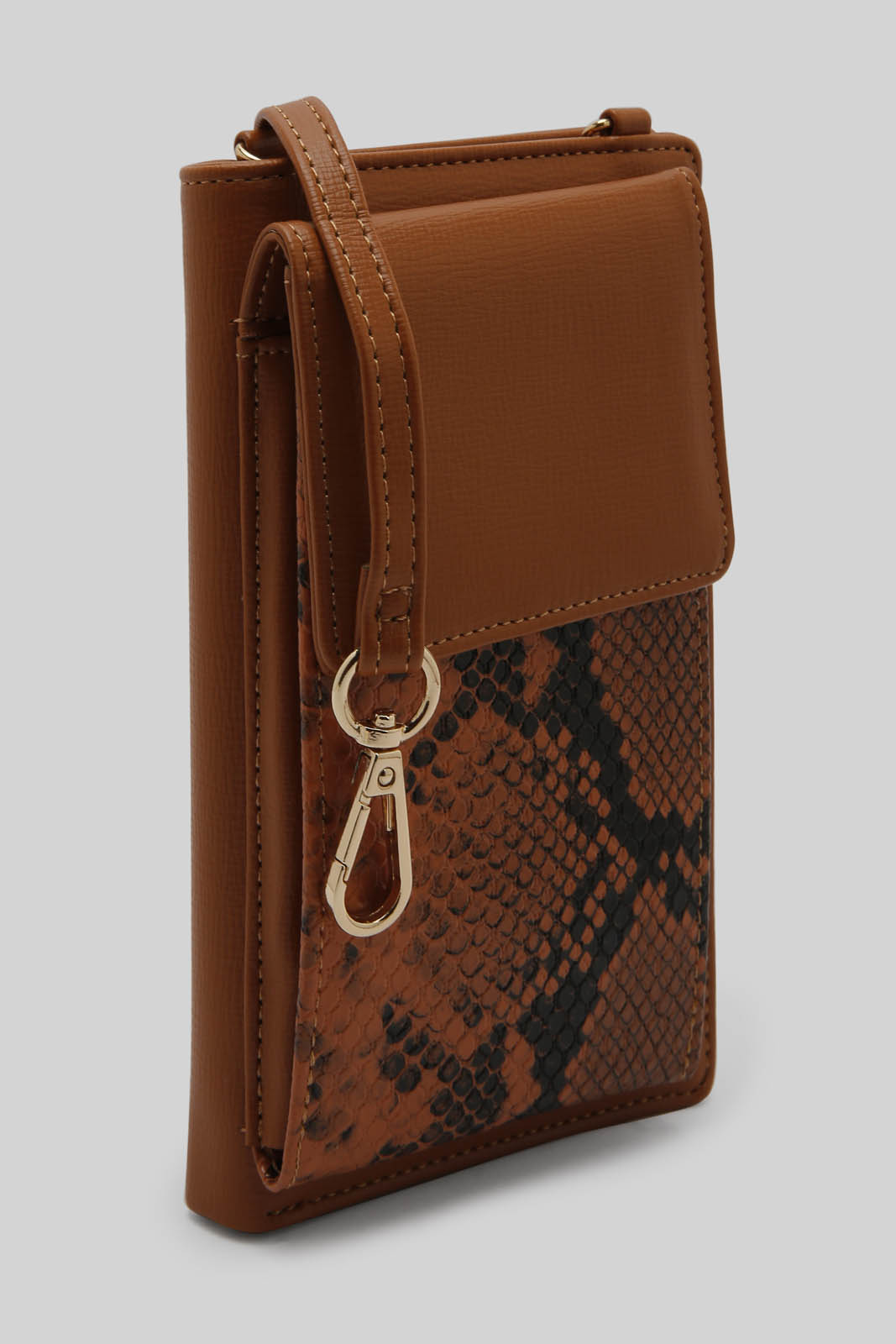 Redtag-Tan-Croc-Texture-Mobile-Purse-Category:Purse,-Colour:Tan,-Dept:Ladieswear,-Filter:Women's-Accessories,-New-In,-New-In-Women-ACC,-Non-Sale,-Section:Women,-W22B,-Women-Bags-Women-