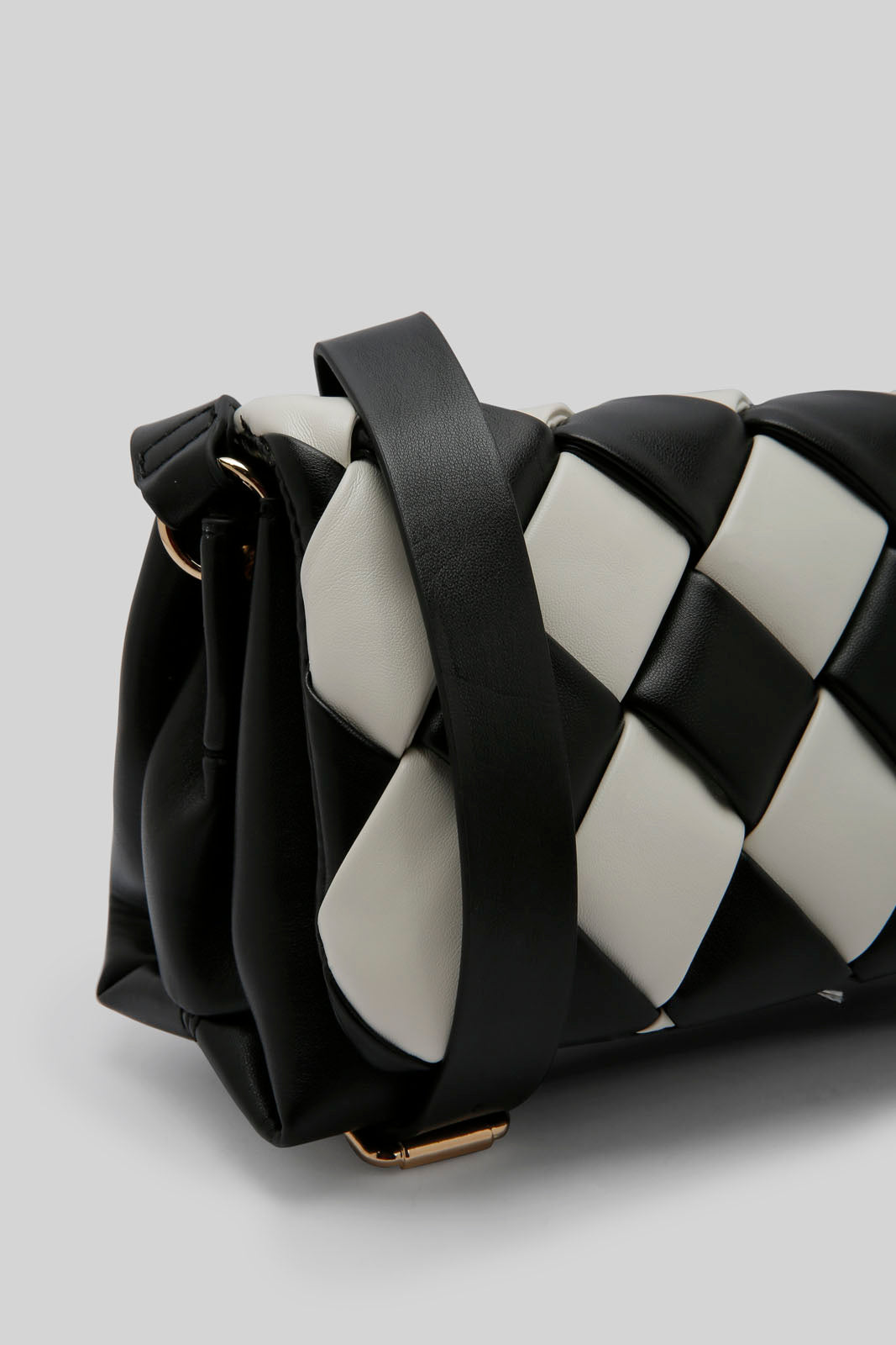 Redtag-Black-And-White-Cross-Body-Bag-Category:Bags,-Colour:Assorted,-Dept:Ladieswear,-Filter:Women's-Accessories,-New-In,-New-In-Women-ACC,-Non-Sale,-Section:Women,-W22B,-Women-Bags-Women-