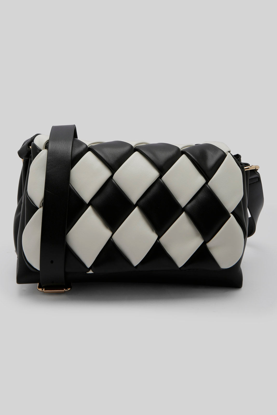 Redtag-Black-And-White-Cross-Body-Bag-Category:Bags,-Colour:Assorted,-Dept:Ladieswear,-Filter:Women's-Accessories,-New-In,-New-In-Women-ACC,-Non-Sale,-Section:Women,-W22B,-Women-Bags-Women-