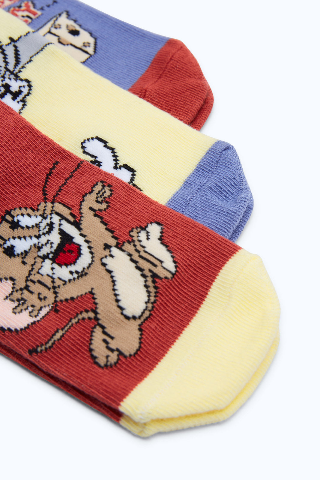 Redtag-3-Pack-Tom-&-Jerry-Socks-365,-BOY-Socks,-Category:Socks,-CHR,-Colour:Assorted,-Deals:2-FOR-37,-Deals:New-In,-Dept:Boys,-Filter:Boys-(2-to-8-Yrs),-H1:KWR,-H2:BOY,-H3:HOS,-H4:SKS,-New-In-BOY-APL,-Non-Sale,-Season:365,-Section:Boys-(0-to-14Yrs)-Boys-2 to 8 Years