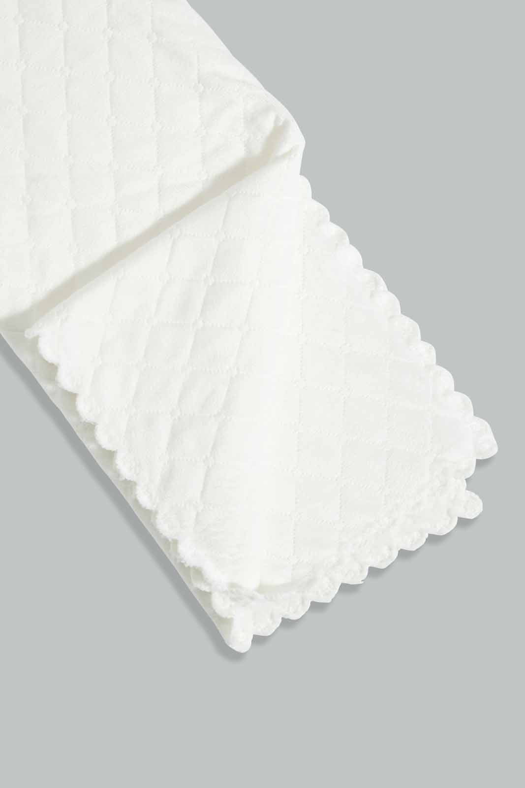 Redtag-White-Bear-Fulffy-Quilted-Baby-Blanket-Category:Newborn-Accessories,-Colour:White,-Deals:New-In,-Filter:Baby-(0-to-12-Mths),-NBB-Newborn-Accessories,-New-In-NBB-APL,-Non-Sale,-Section:Boys-(0-to-14Yrs),-W22A-Baby-0 to 12 Months