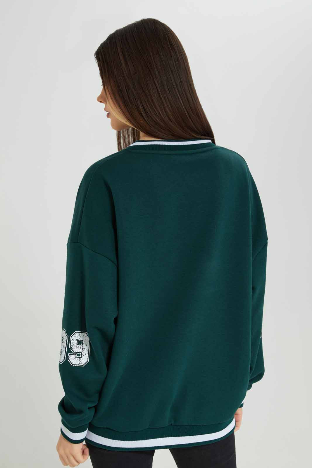 Redtag-Olive-Oversized-Hoodie-Sweatshirt-With-Placement-Print-Category:Sweatshirts,-Colour:Olive,-Deals:New-In,-Filter:Women's-Clothing,-New-In-Women-APL,-Non-Sale,-Section:Women,-W22B,-Women-Sweatshirts-Women's-
