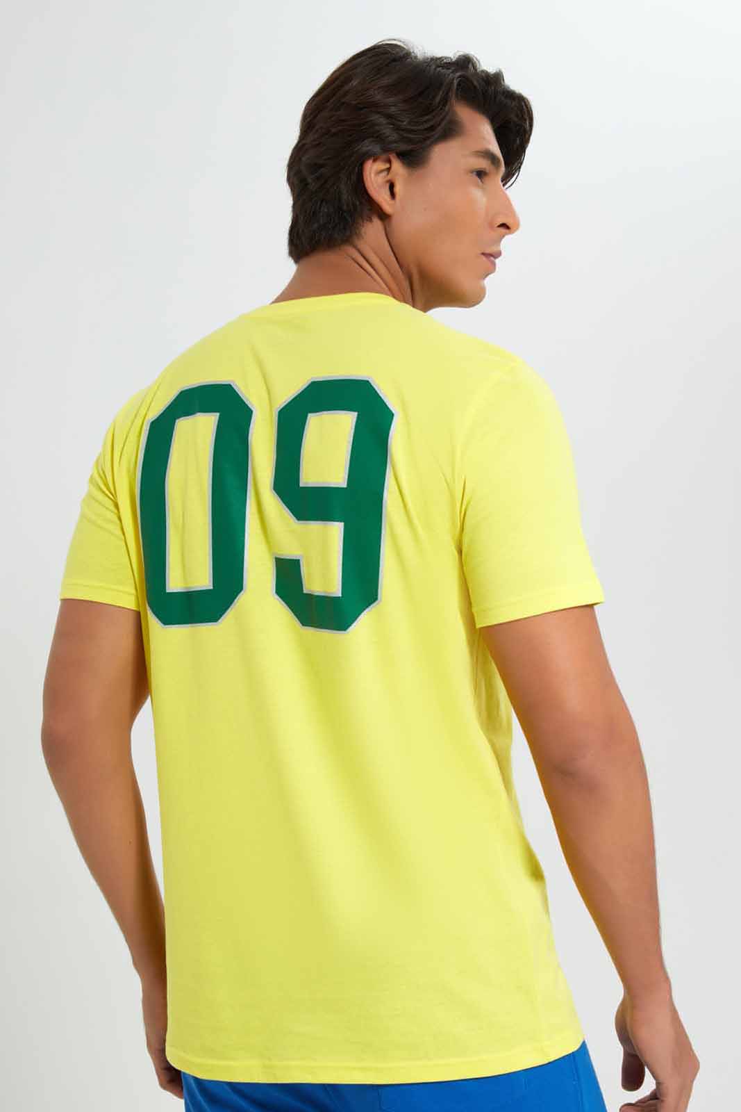 Redtag-Brazil-Football-World-Cup-Tee-Category:T-Shirts,-Colour:Yellow,-Deals:New-In,-Filter:Men's-Clothing,-Men-T-Shirts,-New-In-Men-APL,-Non-Sale,-Section:Men,-W22B-Men's-