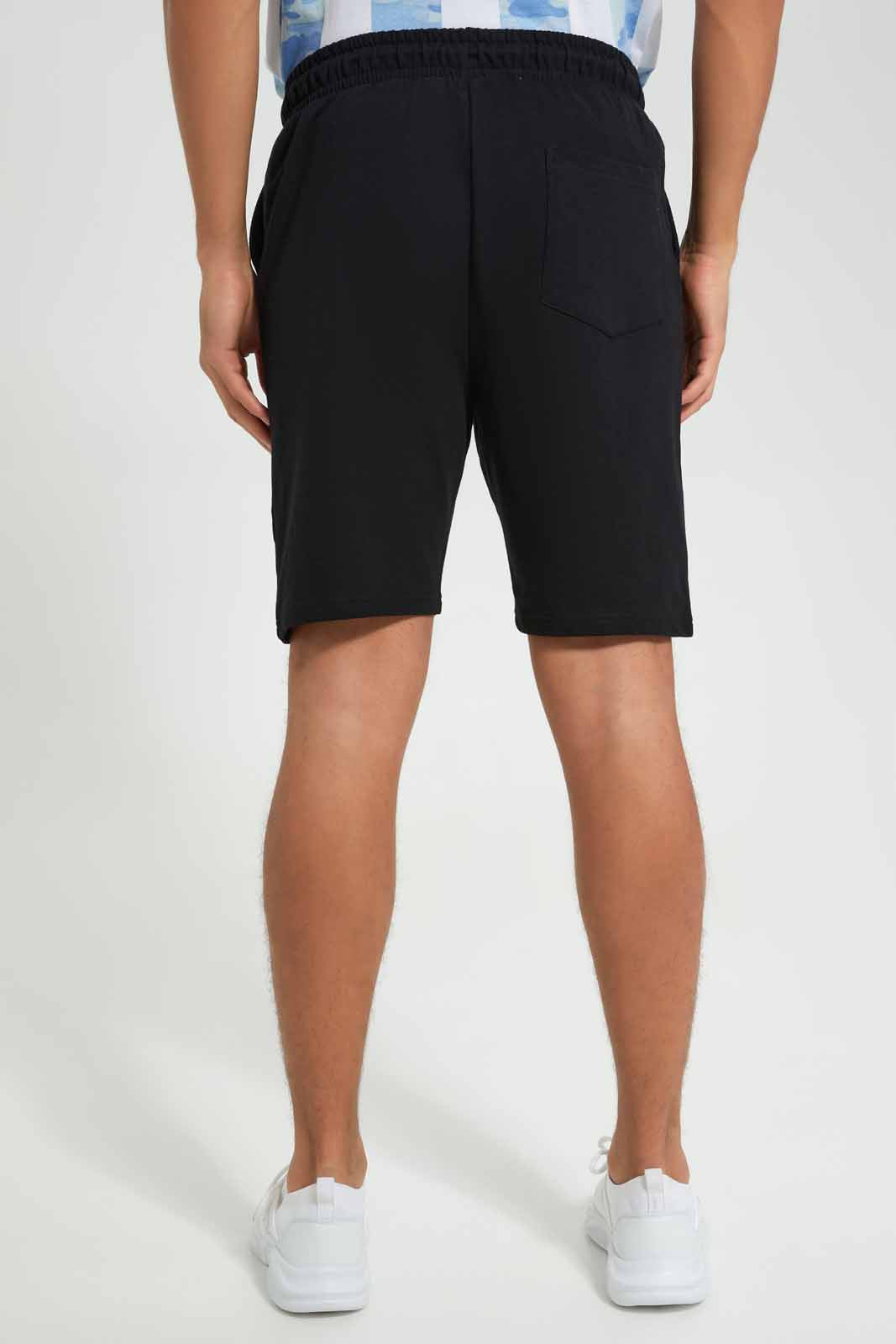 Redtag-Argentina-Football-World-Cup-Shorts-Category:Joggers,-Colour:Black,-Deals:New-In,-Filter:Men's-Clothing,-Men-Joggers,-New-In-Men-APL,-Non-Sale,-Section:Men,-W22B-Men's-