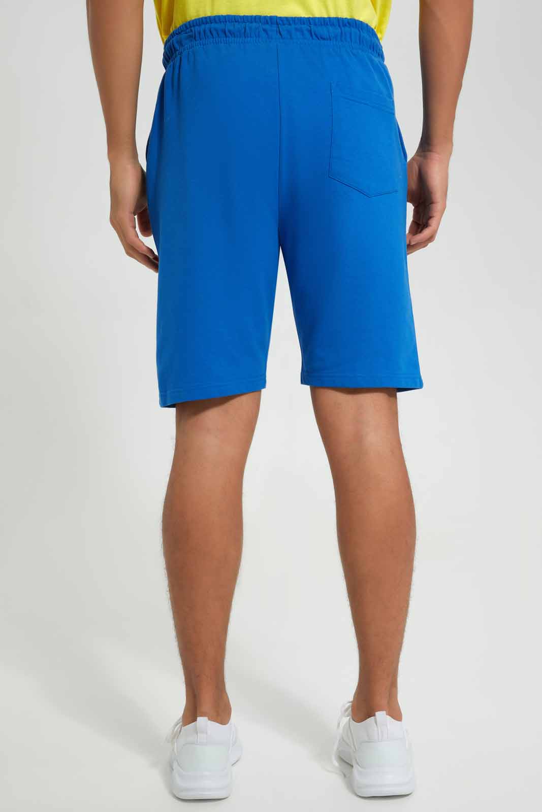 Redtag-Brazil-Football-World-Cup-Shorts-Category:Joggers,-Colour:Blue,-Deals:New-In,-Filter:Men's-Clothing,-Men-Joggers,-New-In-Men-APL,-Non-Sale,-Section:Men,-W22B-Men's-
