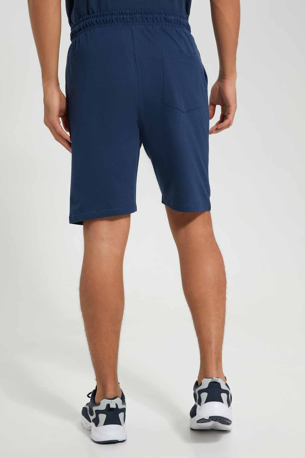 Redtag-Spain-Football-World-Cup-Shorts-Category:Joggers,-Colour:Navy,-Deals:New-In,-Filter:Men's-Clothing,-Men-Joggers,-New-In-Men-APL,-Non-Sale,-Section:Men,-W22B-Men's-