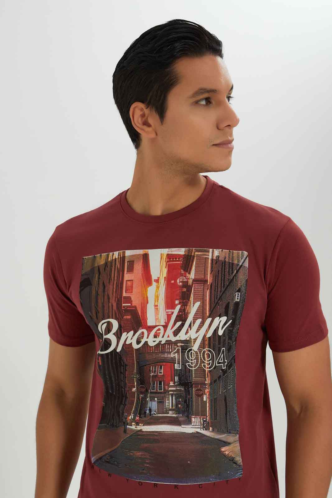 Redtag-Red-Graphic-Tee-Category:T-Shirts,-Colour:Red,-Deals:New-In,-Dept:Menswear,-Filter:Men's-Clothing,-Men-T-Shirts,-New-In-Men-APL,-Non-Sale,-Section:Men,-TBL,-W22B-Men's-