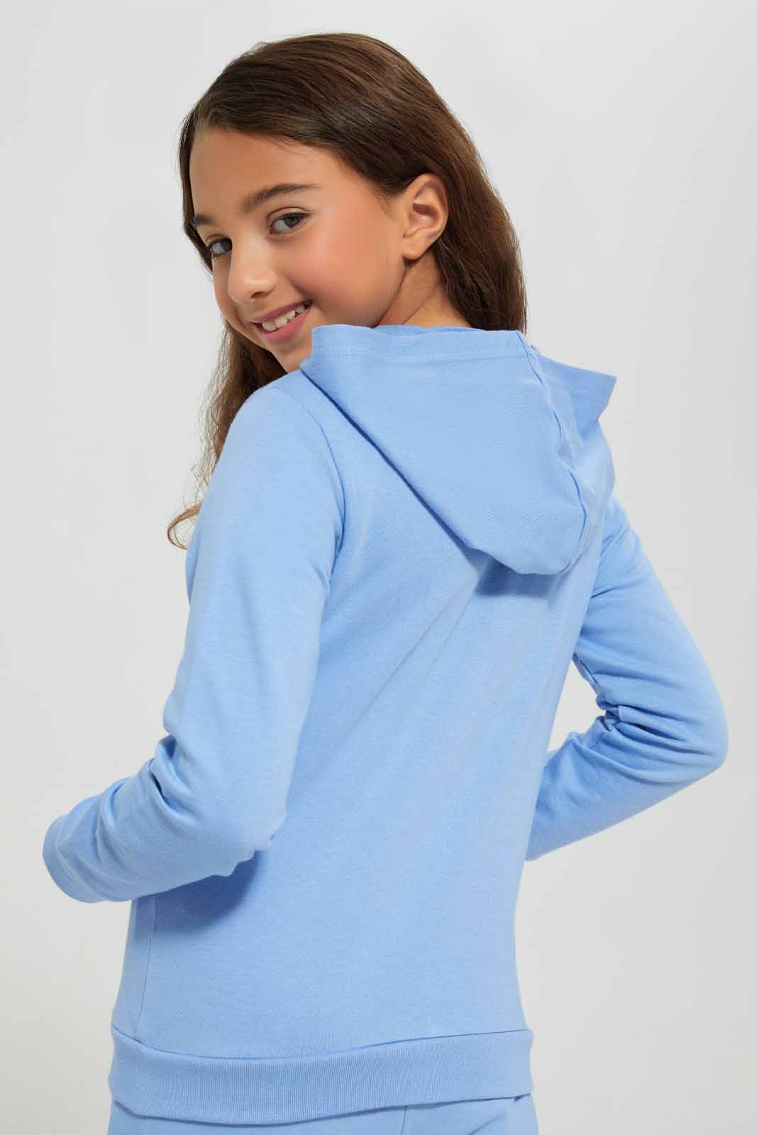 Redtag-Hooded-Zip-Through---Mustard-Category:Sweatshirts,-Colour:Charcoal,-Deals:New-In,-Filter:Girls-(2-to-8-Yrs),-GIR-Sweatshirts,-New-In-GIR-APL,-Non-Sale,-Section:Girls-(0-to-14Yrs),-TBL,-W22B-Girls-2 to 8 Years