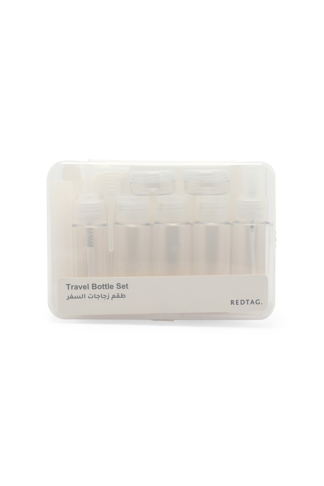 Redtag-White-4-In-1-Travel-Bottle-Set-Category:Bottles,-Colour:White,-Filter:Travel-Accessories,-IMP-Bottles,-New-In,-New-In-IMP-ACC,-Non-Sale,-S23A,-Section:Homewares-Travel-Accessories-