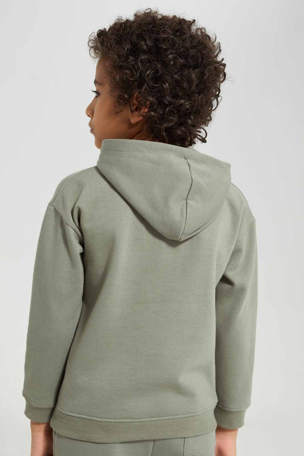 Redtag-Olive-Oversized-Slogan-Print-Fleece-Hooded-Sweatshirt-BOY-Sweatshirts,-Category:Sweatshirts,-Colour:Olive,-Deals:New-In,-Filter:Boys-(2-to-8-Yrs),-New-In-BOY-APL,-Non-Sale,-Section:Boys-(0-to-14Yrs),-W22B-Boys-2 to 8 Years