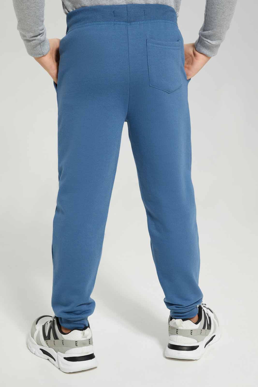 Redtag-Navy-Slogan-Print-Jog-Pant-BOY-Joggers,-Category:Joggers,-Colour:Navy,-Deals:New-In,-Filter:Boys-(2-to-8-Yrs),-New-In-BOY-APL,-Non-Sale,-Section:Boys-(0-to-14Yrs),-W22B-Boys-2 to 8 Years