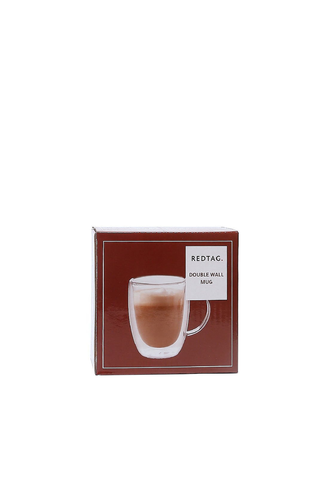 Redtag-Clear-Double-Wall-Mug-Category:Cups-&-Mugs,-Colour:White,-Deals:New-In,-Dept:Home,-Filter:Home-Dining,-HMW-DIN-Crockery,-New-In-HMW-DIN,-Non-Sale,-S23A,-Section:Homewares-Home-Dining-