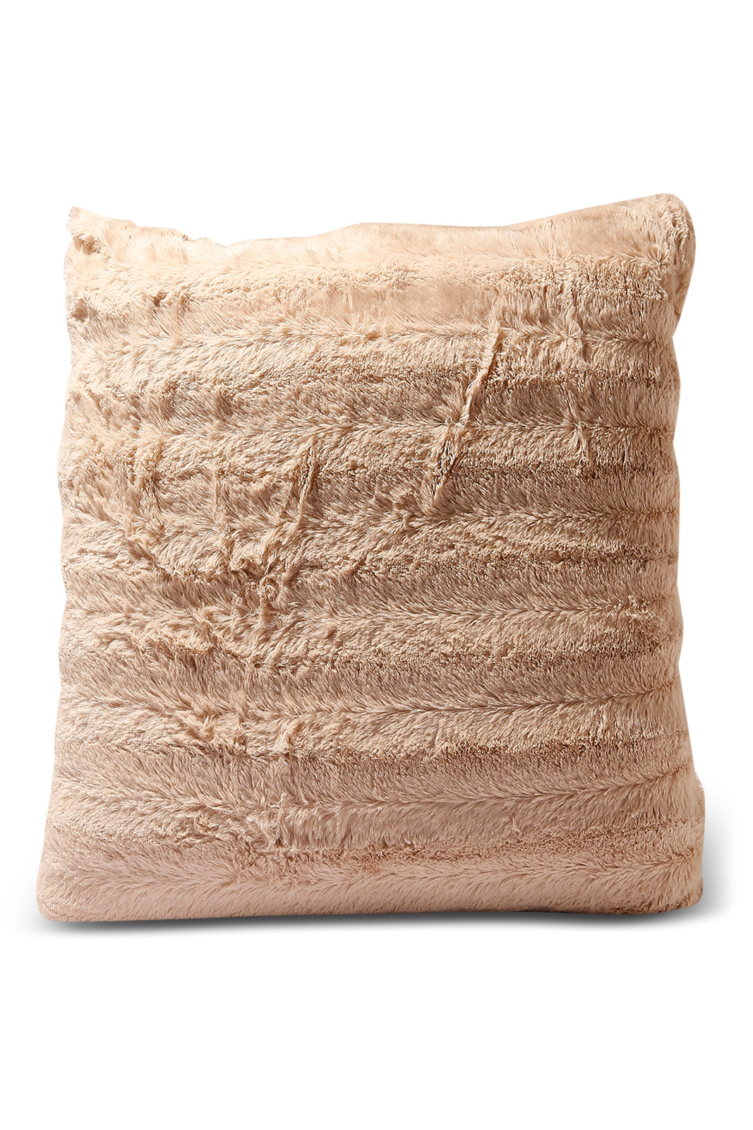 Redtag-Beige-Solid-Fur-Cushion-Category:Cushions,-Colour:Beige,-Deals:New-In,-Dept:Home,-Filter:Home-Bedroom,-HMW-BED-Cushions,-New-In-HMW-BED,-Non-Sale,-S23A,-Section:Homewares-Home-Bedroom-