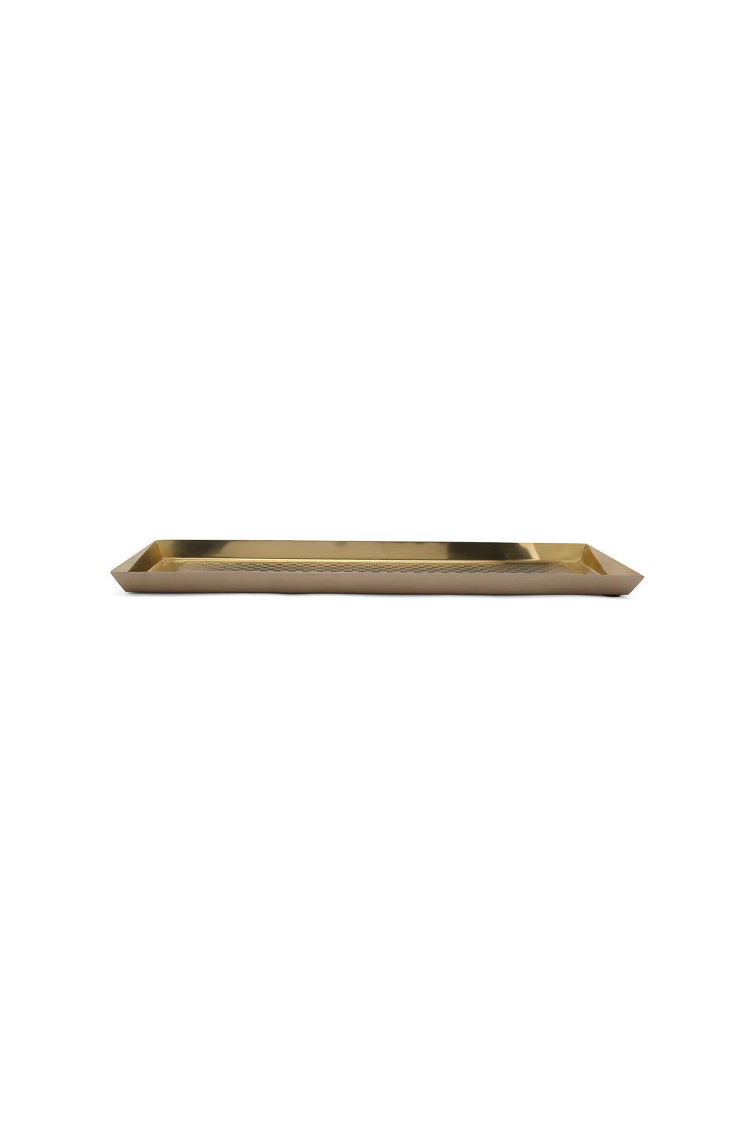 Redtag-Gold-Metal-Rectangle-Etched-Tray-Category:Trays,-Colour:Gold,-Deals:New-In,-Dept:Home,-Filter:Home-Dining,-HMW-DIN-Serveware,-New-In-HMW-DIN,-Non-Sale,-Section:Homewares,-W22B-Home-Dining-