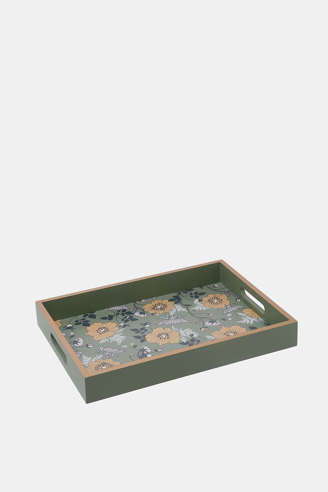 Redtag-Green-Rectangle-Tray-Category:Trays,-Colour:Green,-Deals:New-In,-Dept:Home,-Filter:Home-Dining,-HMW-DIN-Serveware,-New-In-HMW-DIN,-Non-Sale,-S23A,-Section:Homewares-Home-Dining-