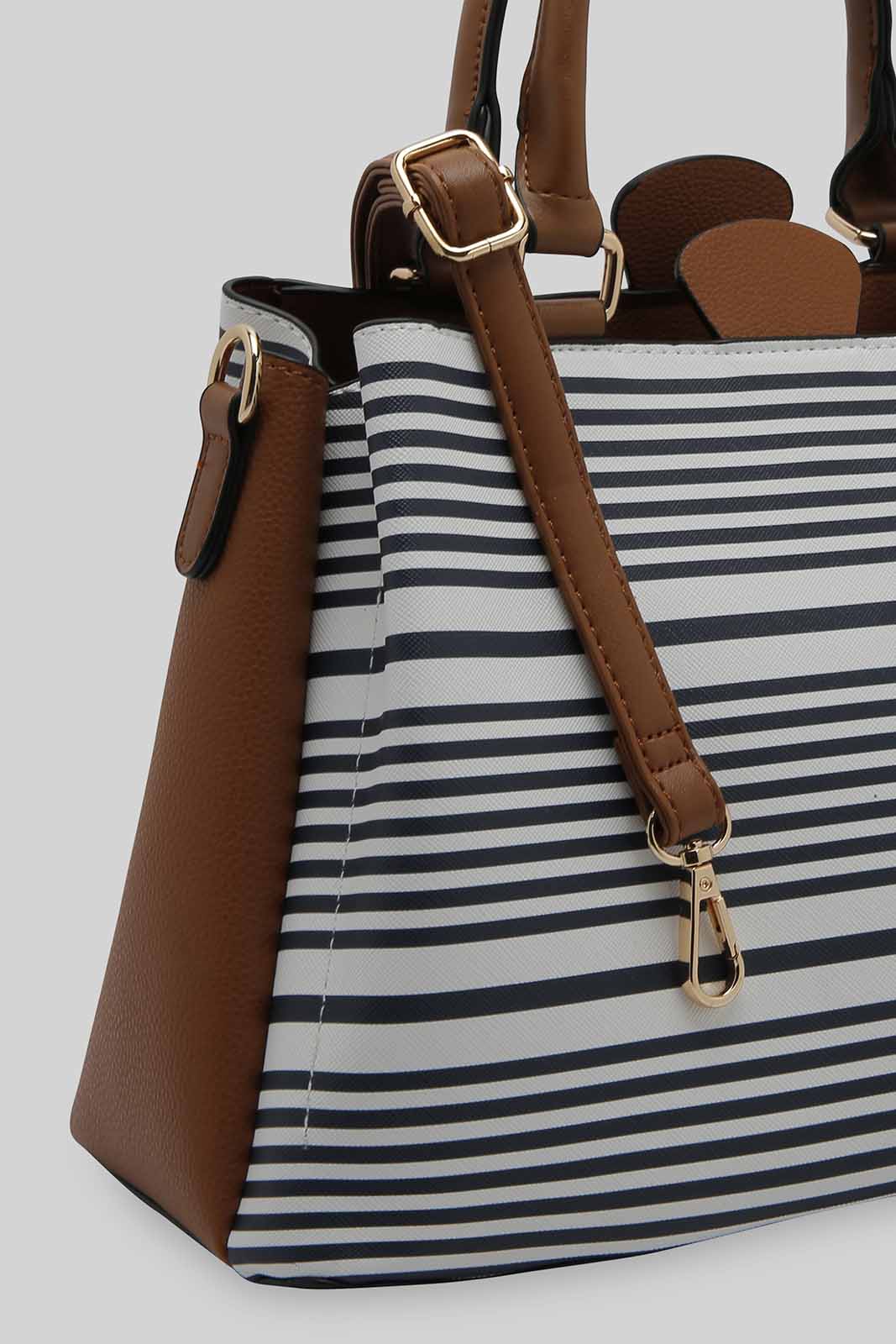 Redtag-Multicolor-Stripe-Day-Bag-Category:Bags,-Colour:Assorted,-Dept:Ladieswear,-Filter:Women's-Accessories,-New-In,-New-In-Women-ACC,-Non-Sale,-Section:Women,-W22B,-Women-Bags-Women-