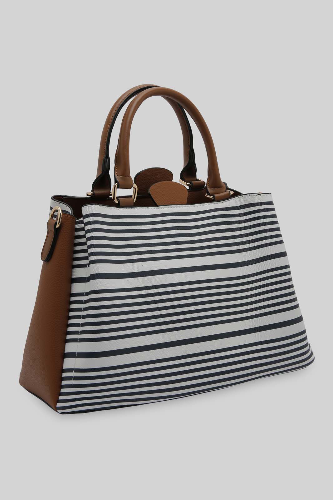 Redtag-Multicolor-Stripe-Day-Bag-Category:Bags,-Colour:Assorted,-Dept:Ladieswear,-Filter:Women's-Accessories,-New-In,-New-In-Women-ACC,-Non-Sale,-Section:Women,-W22B,-Women-Bags-Women-