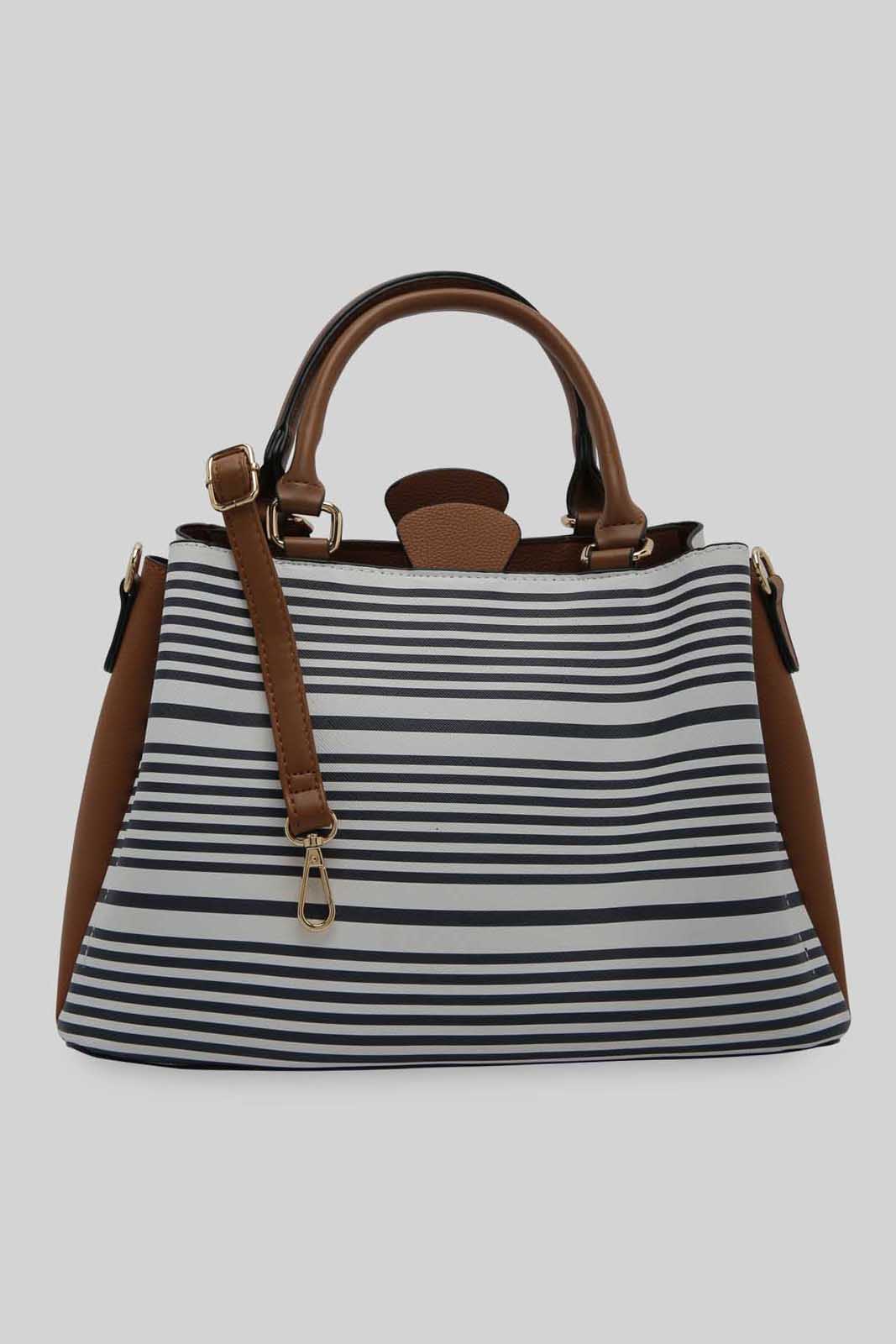Redtag-Multicolor-Stripe-Day-Bag-Category:Bags,-Colour:Assorted,-Dept:Ladieswear,-Filter:Women's-Accessories,-New-In,-New-In-Women-ACC,-Non-Sale,-Section:Women,-W22B,-Women-Bags-Women-