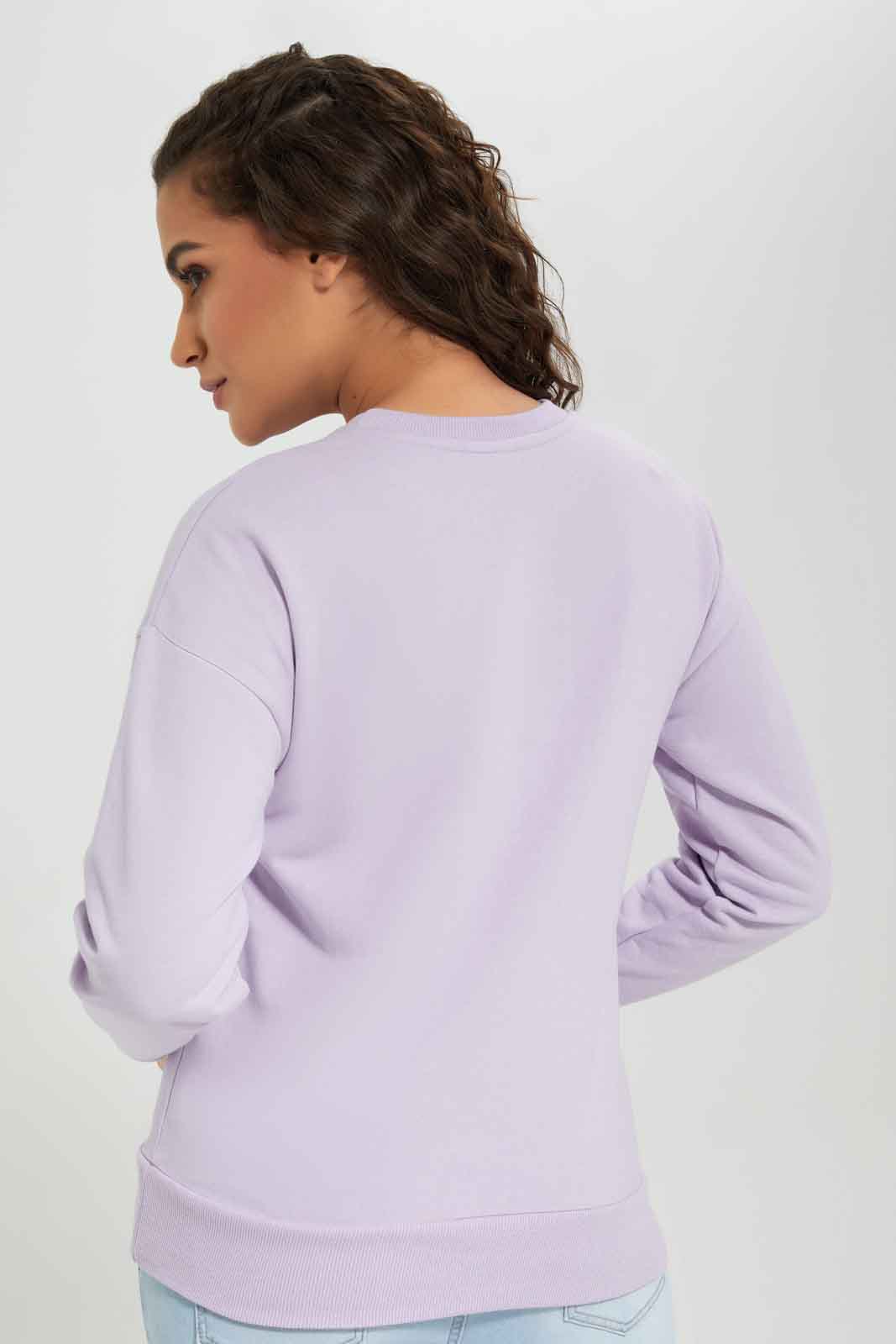 Redtag-Lilac-Snoopy-Printed-Character-Sweatshirt-Category:Sweatshirts,-Colour:Lilac,-Deals:New-In,-Filter:Women's-Clothing,-New-In-Women-APL,-Non-Sale,-Section:Women,-TBL,-W22B,-Women-Sweatshirts-Women's-
